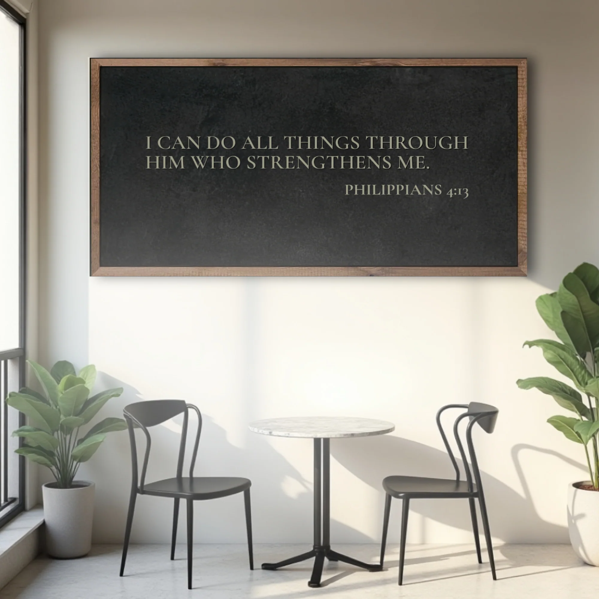 Philippians 4:13 - I Can Do All Things Through Christ Faith Sign III - Image 4