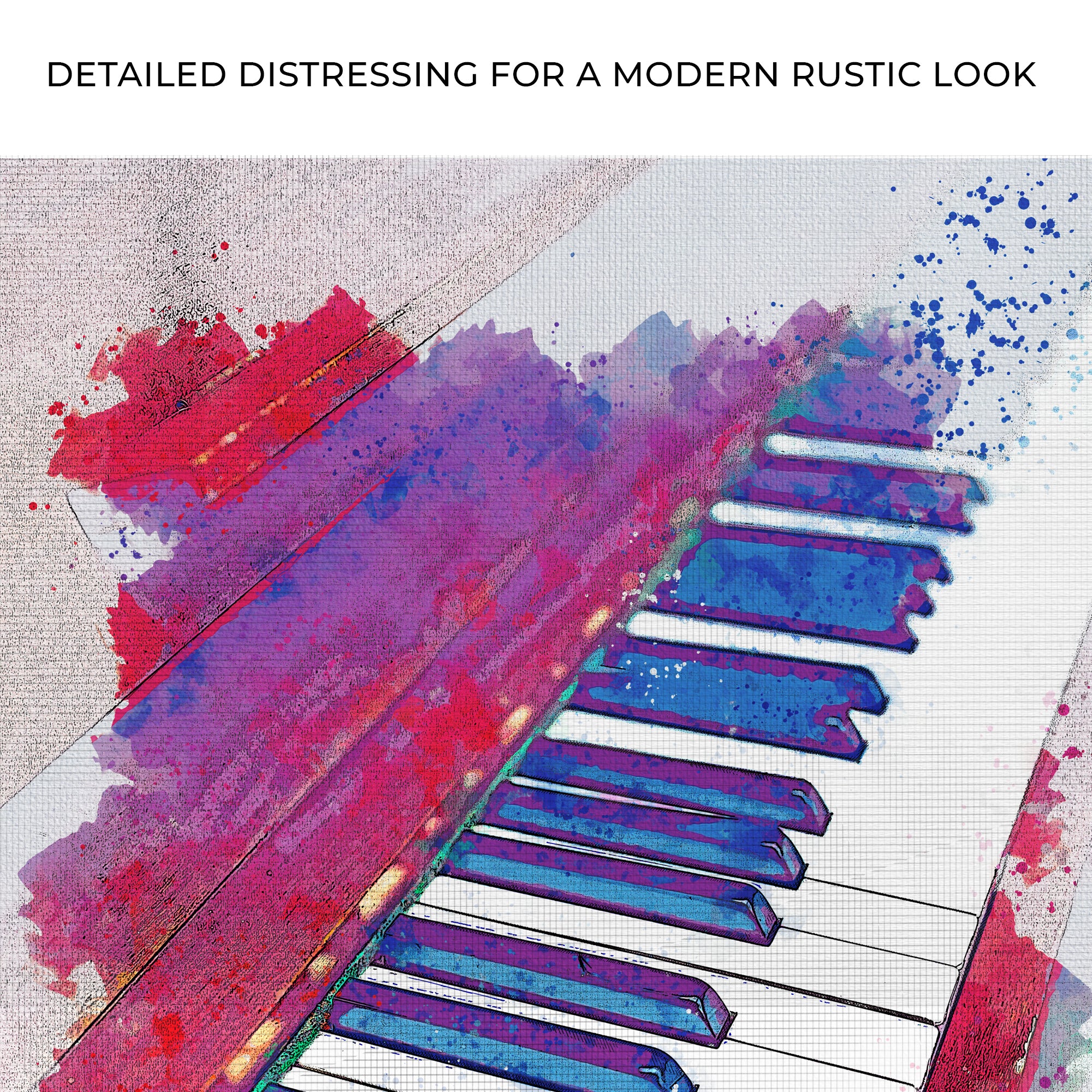 Piano Abstract Canvas Wall Art - Image 4