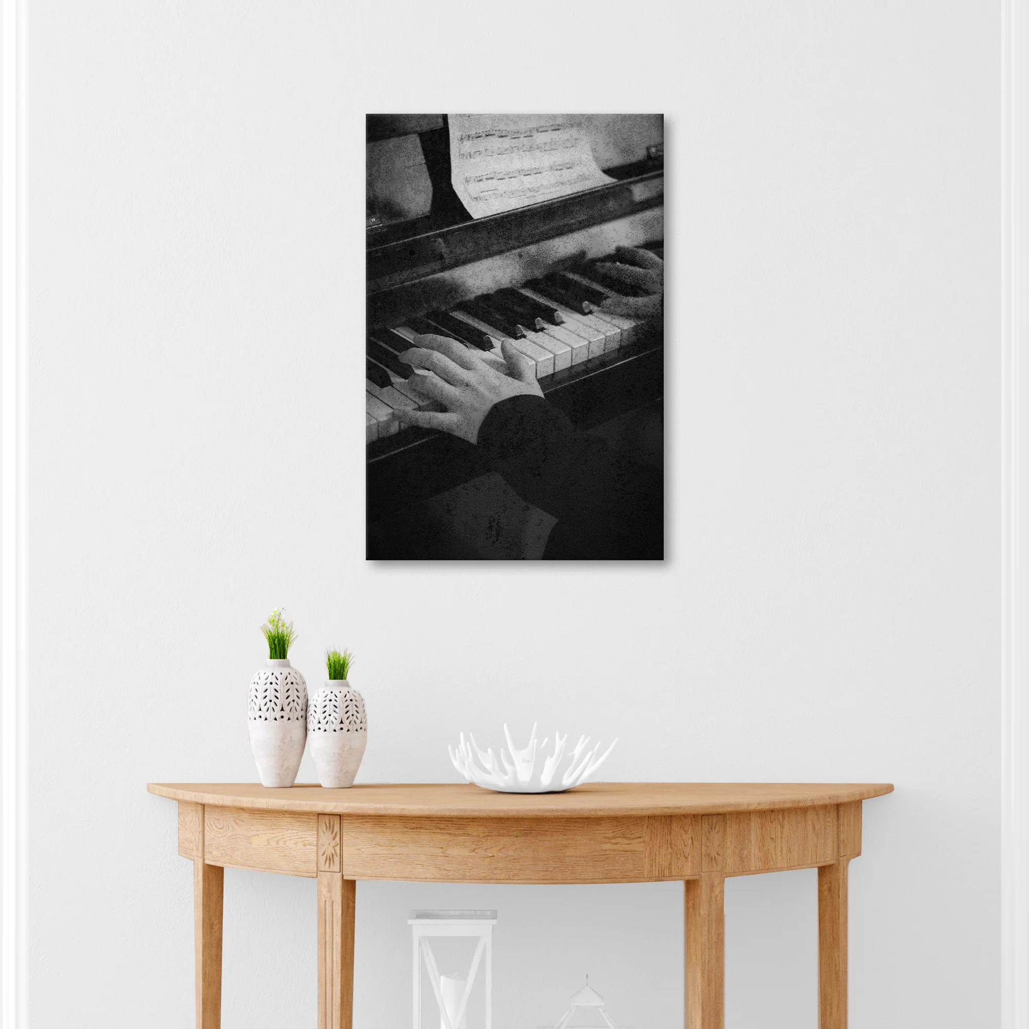 Piano Grunge Canvas Wall Art - Image 3