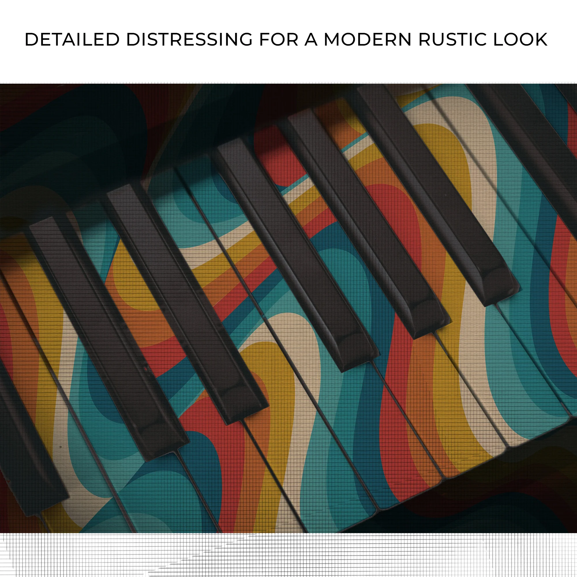 Piano Retro Canvas Wall Art - Image 4