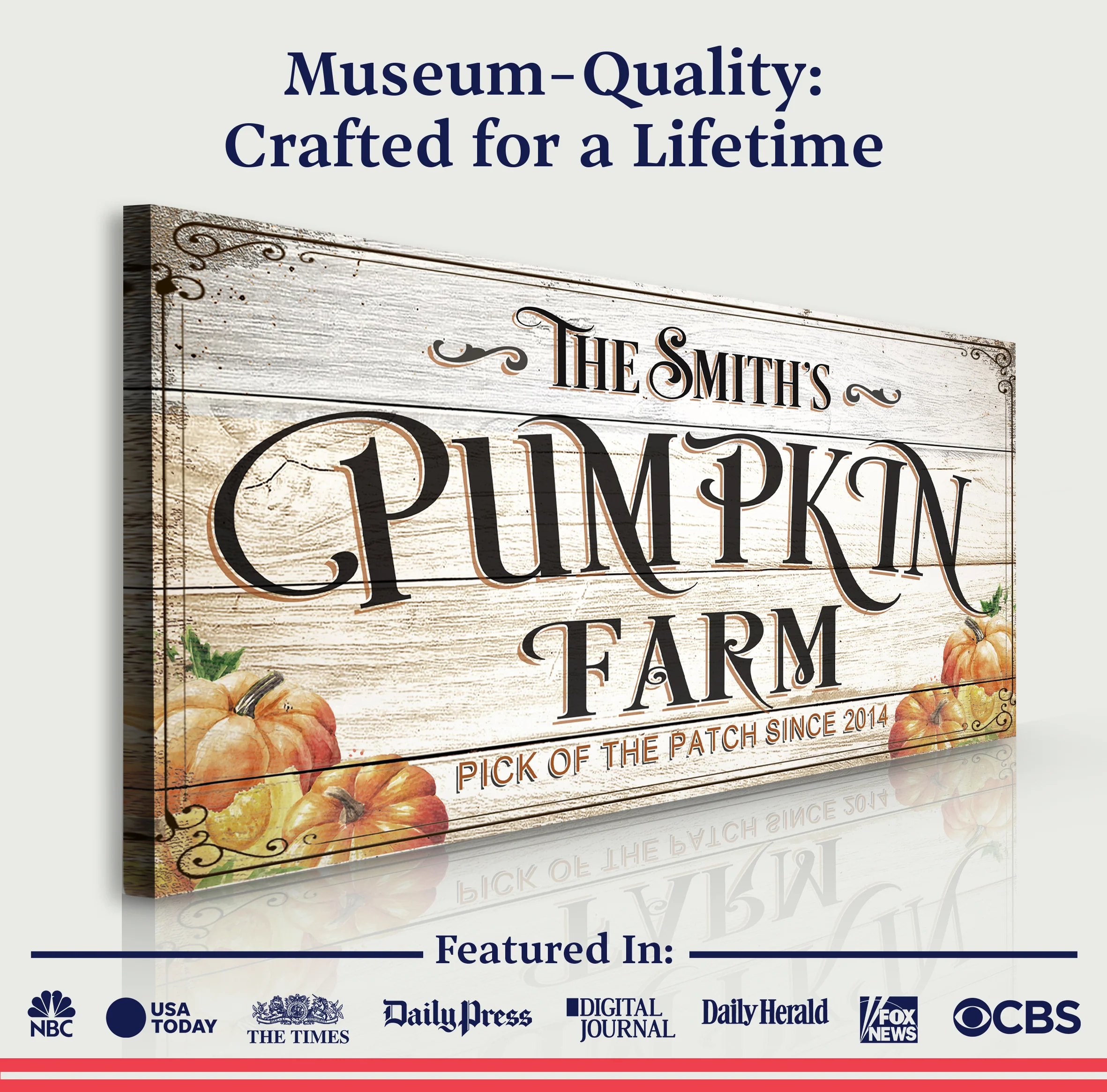 Pick Of The Patch Pumpkin Farm Sign - Image 4