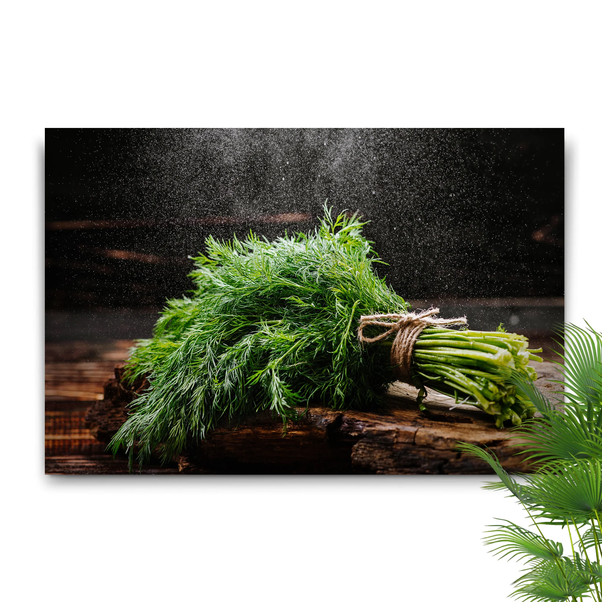 Plant Herb Fresh Dill Bunch Canvas Wall Art - Image 2