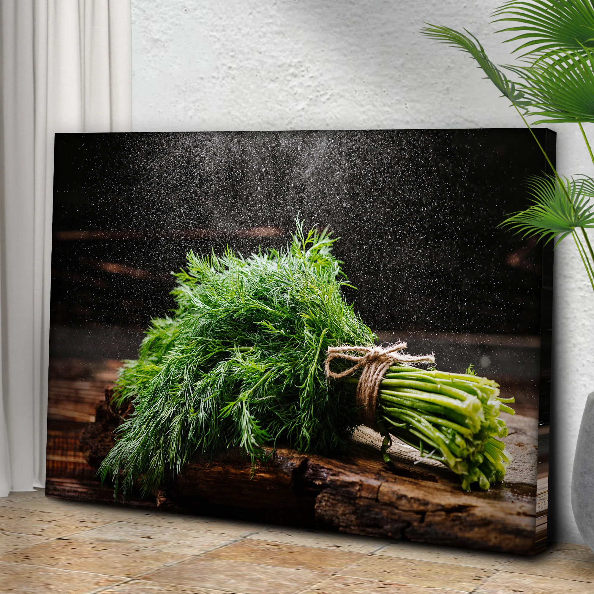 Plant Herb Fresh Dill Bunch Canvas Wall Art - Image 3