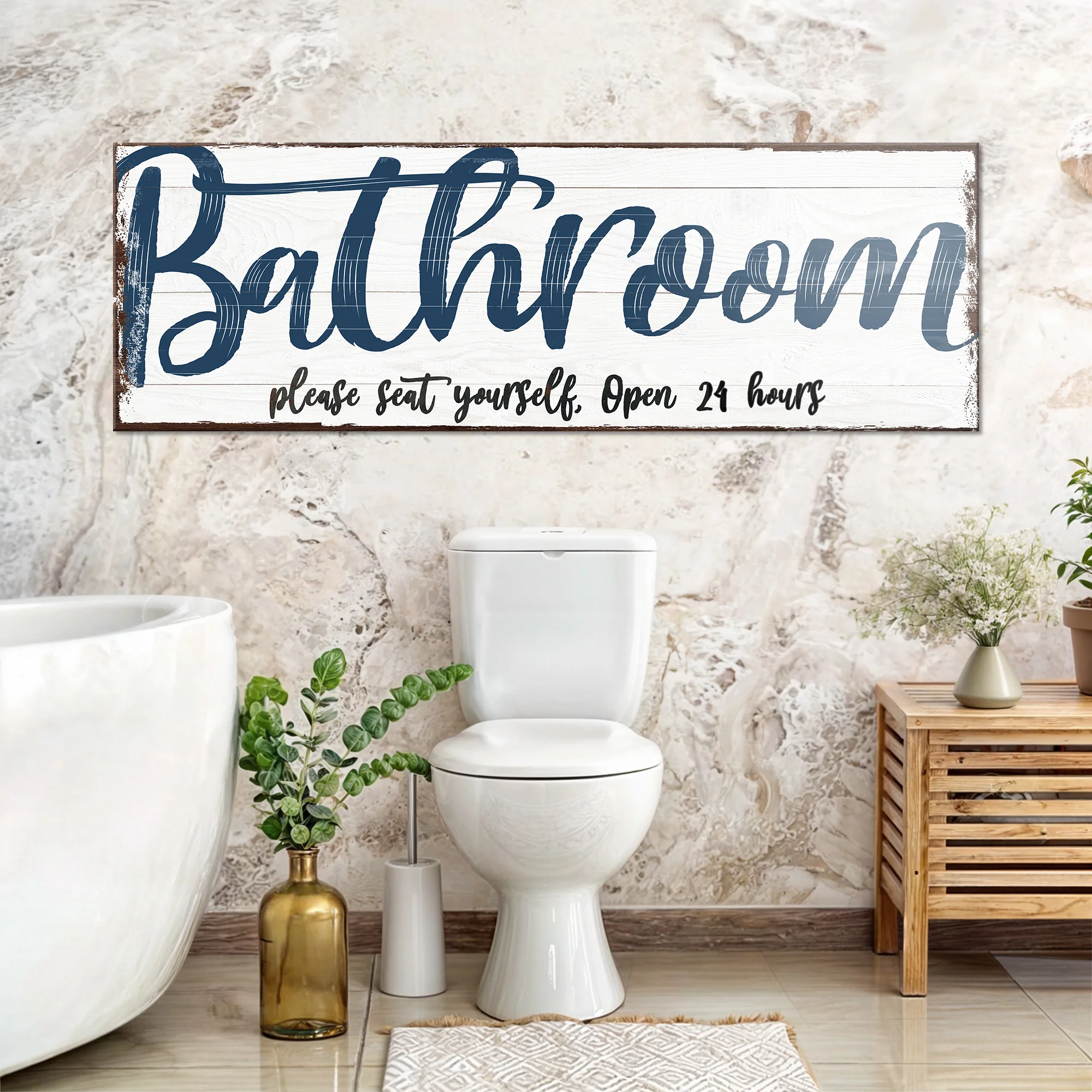 Please Seat Yourself Bathroom Sign II - Image 3
