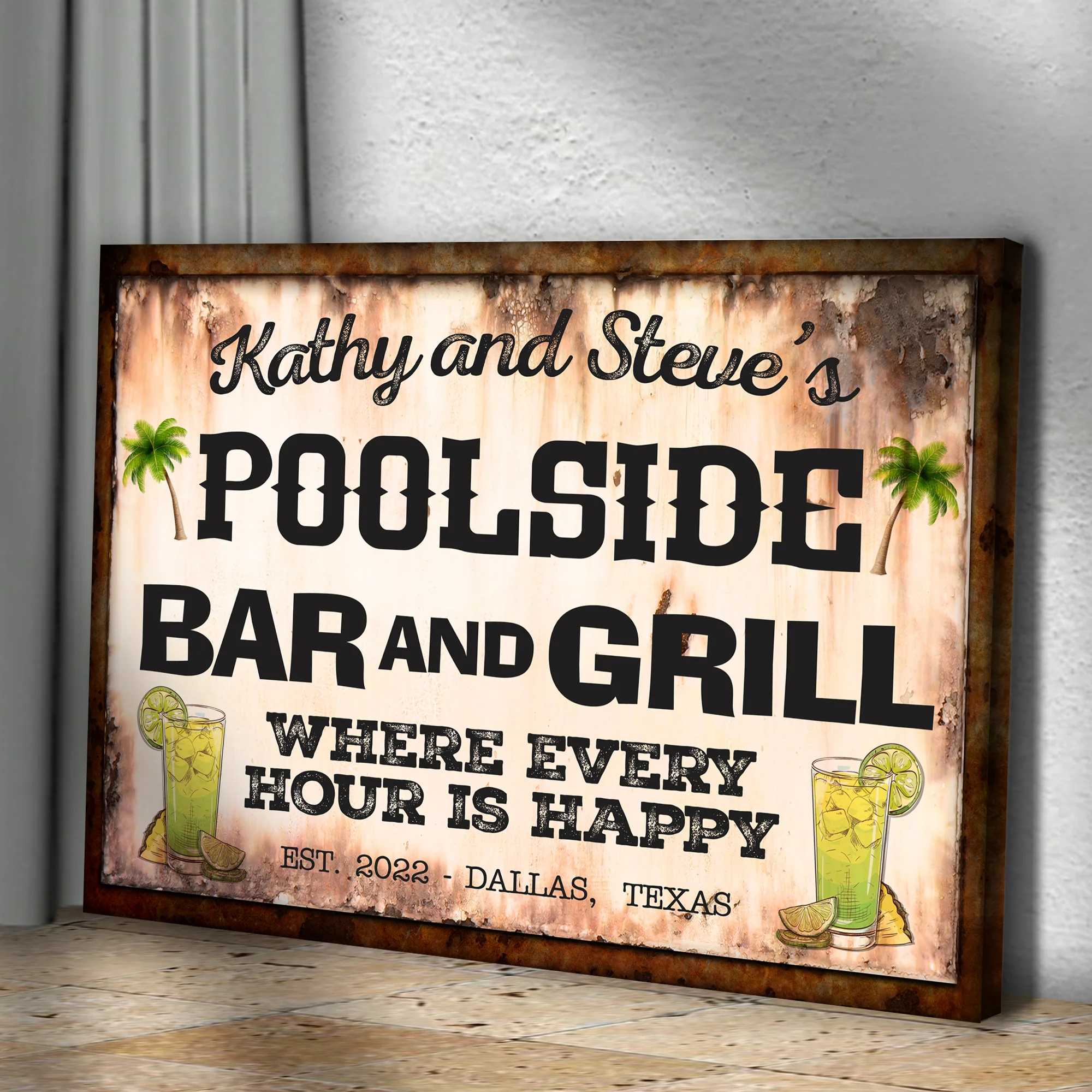 Poolside Bar And Grill Sign III - Image 2