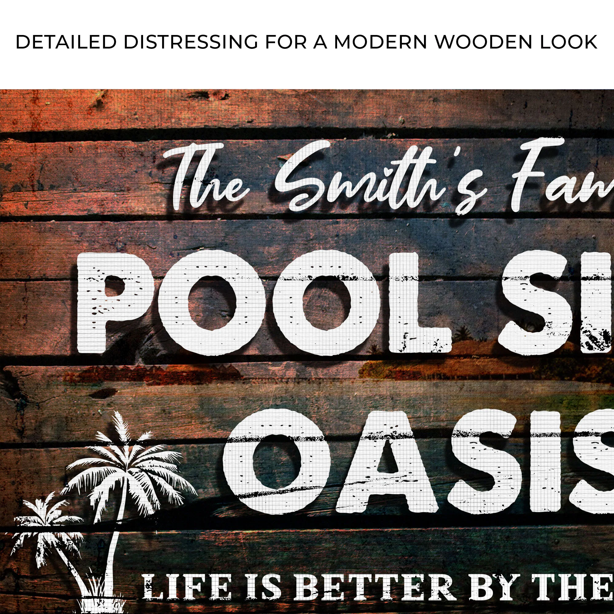 Poolside Oasis Sign - Image 4