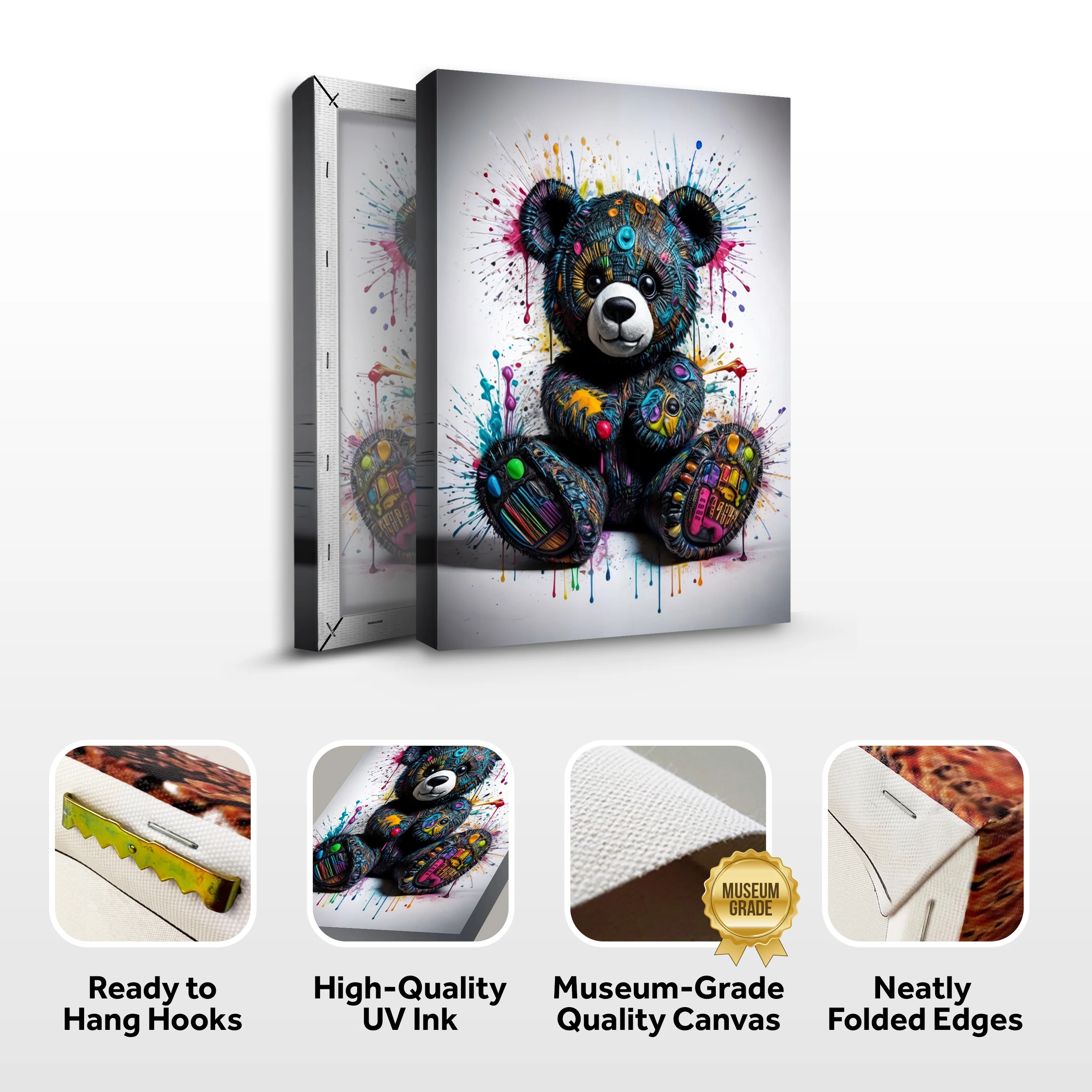 Cool Pop Teddy Wall Art - Image 4