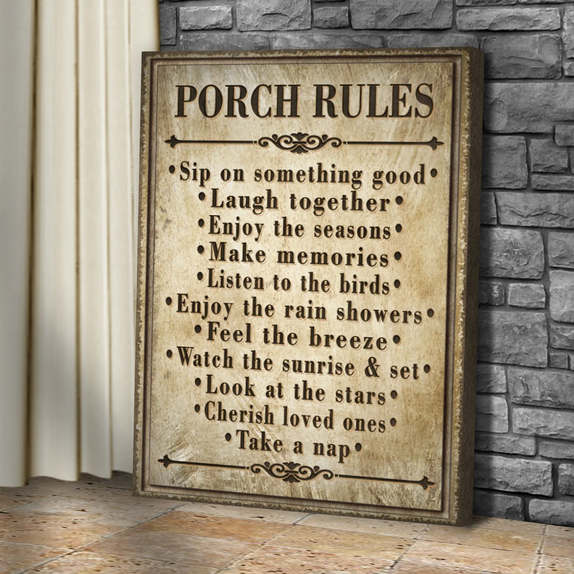 Porch Rules Sign II - Image 3