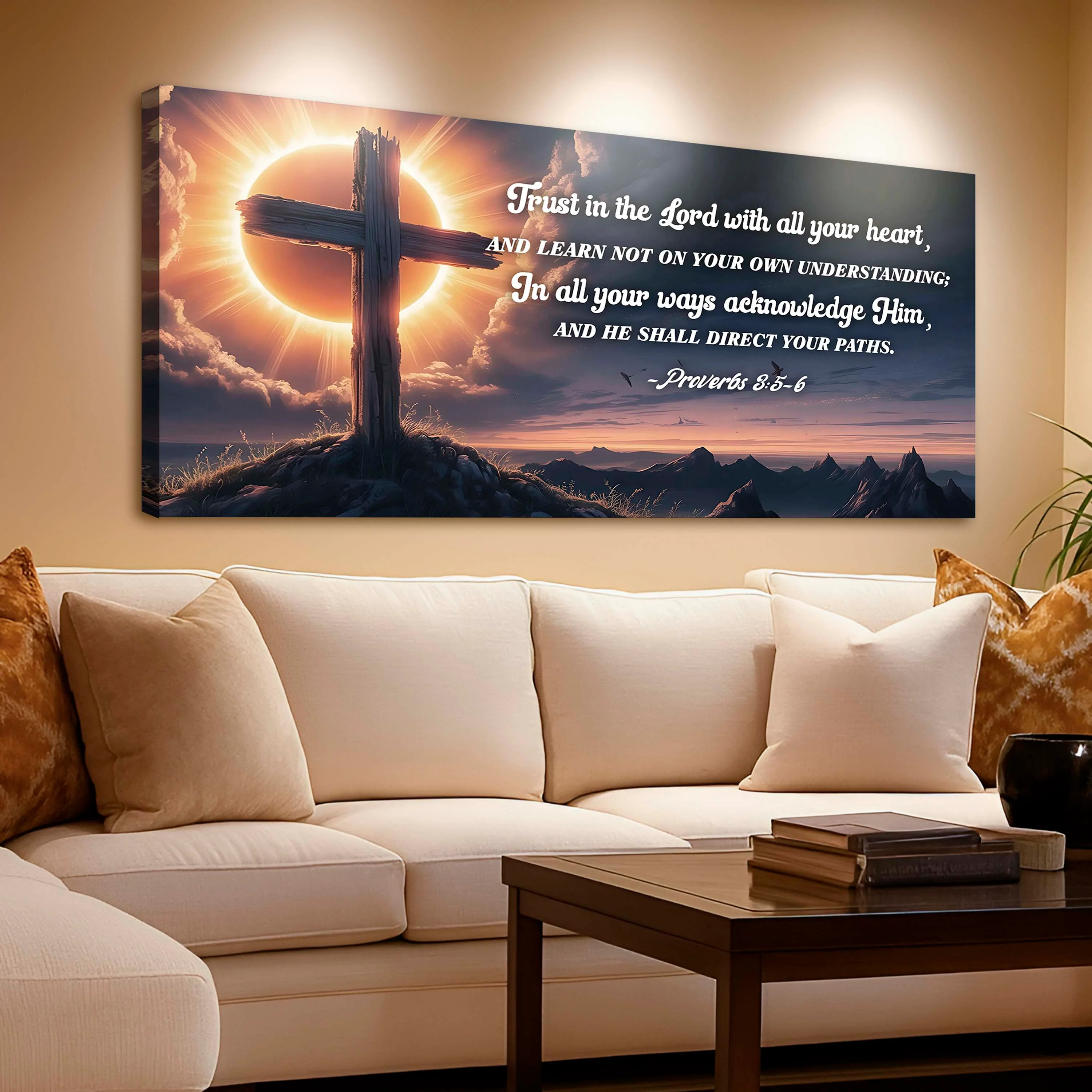 Proverbs 3:5-6 - Trust In The Lord With All Your Heart Faith Sign III - Image 5