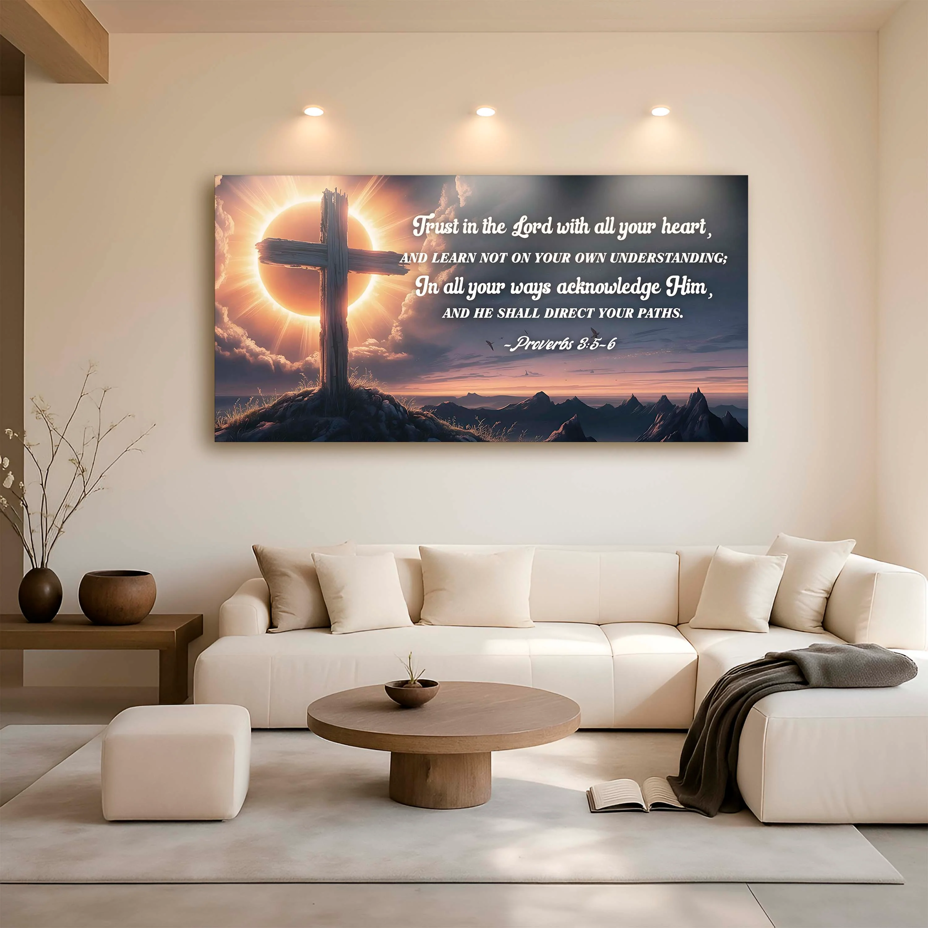 Proverbs 3:5-6 - Trust In The Lord With All Your Heart Faith Sign III - Image 6