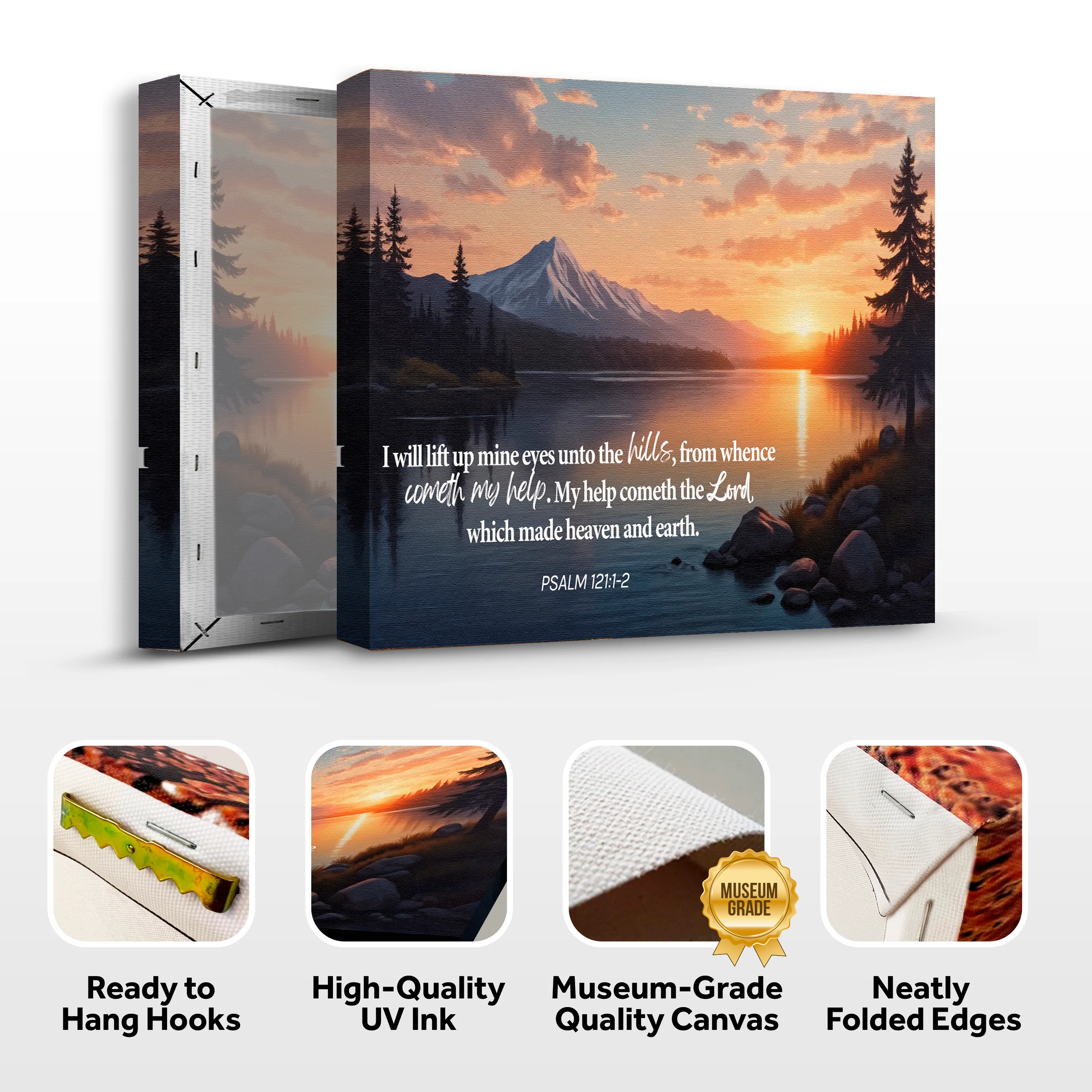 Psalm 121:1-2 - A Song Of Ascents Faith Wall Sign - Image 8