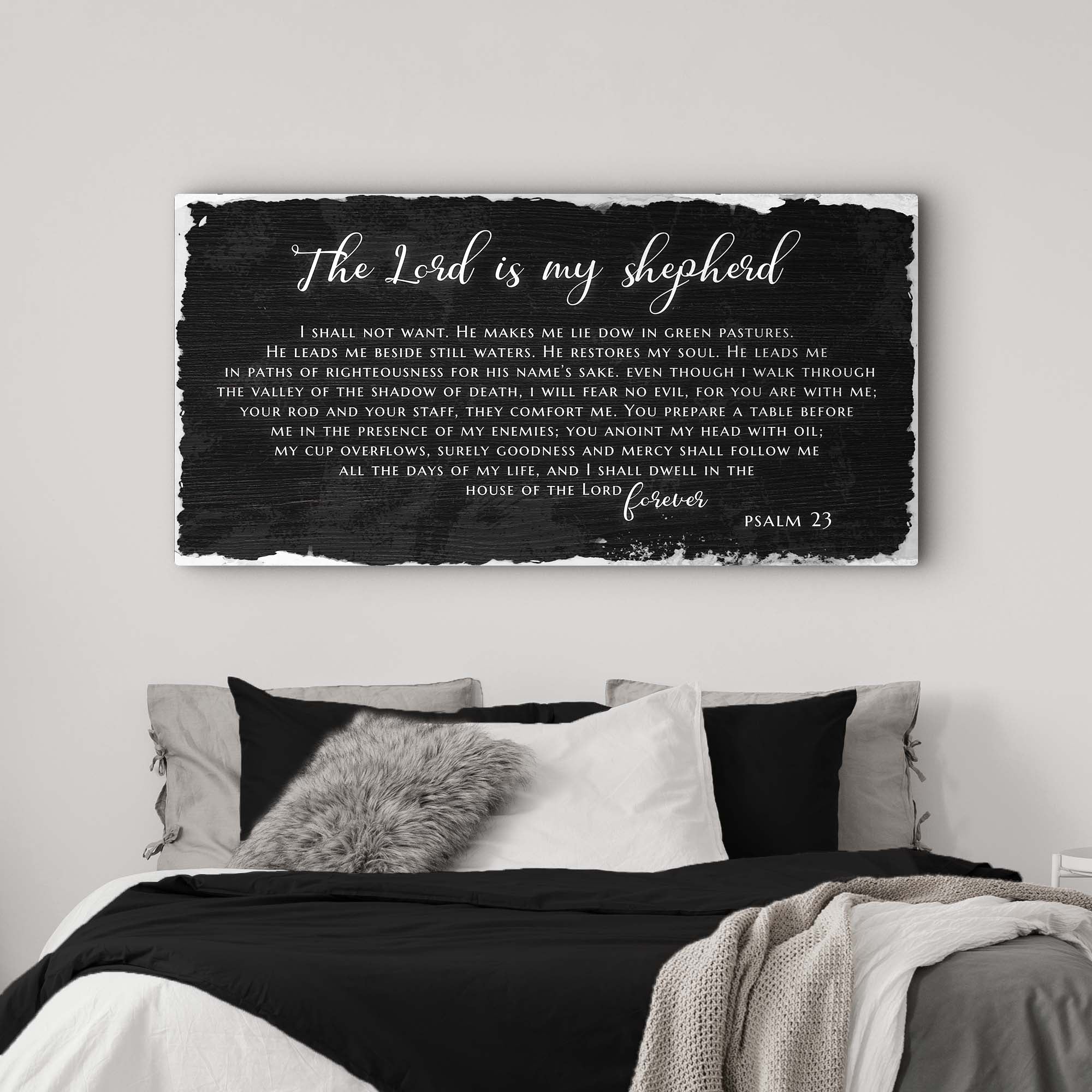 Psalm 23 - The Lord Is My Shepherd Sign IV - Image 2