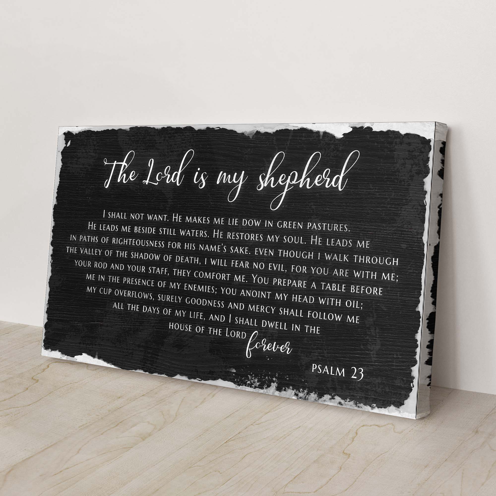 Psalm 23 - The Lord Is My Shepherd Sign IV - Image 3