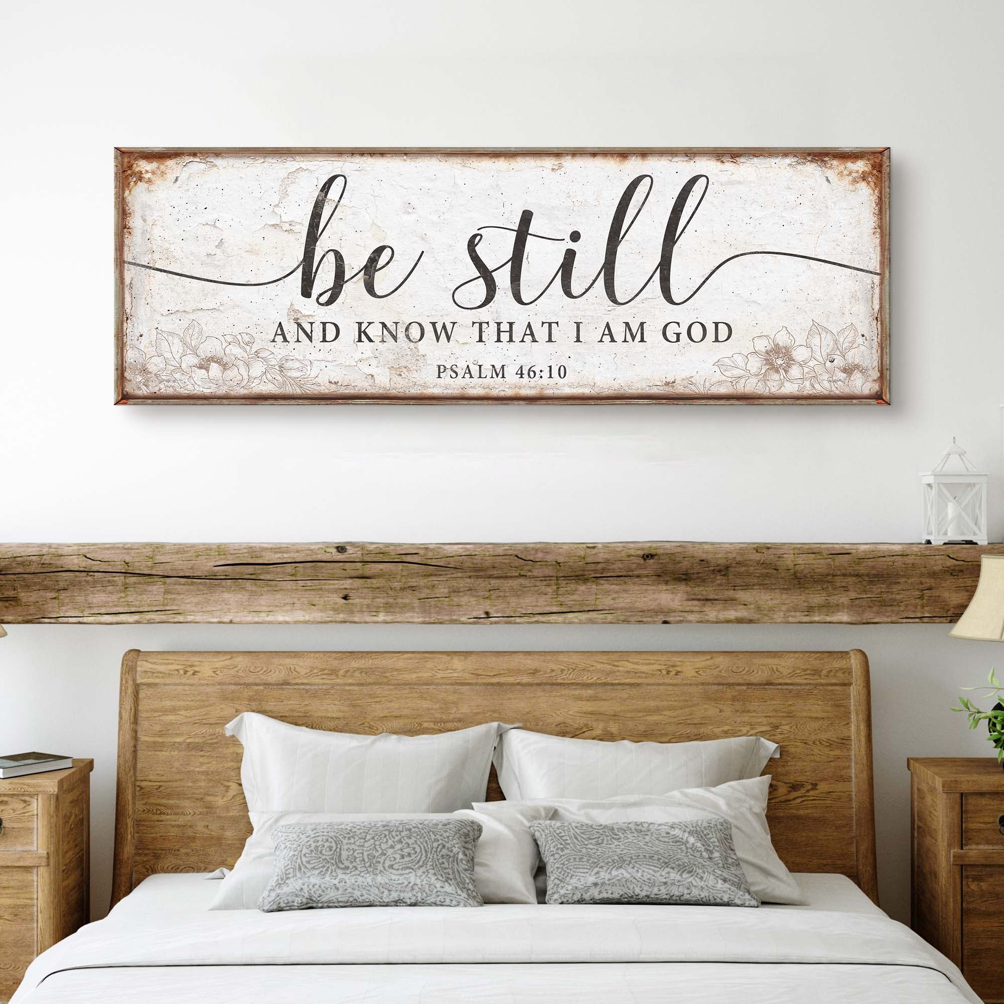 Psalm 46:10 Be Still And Know That I Am God Faith Sign - Image 2