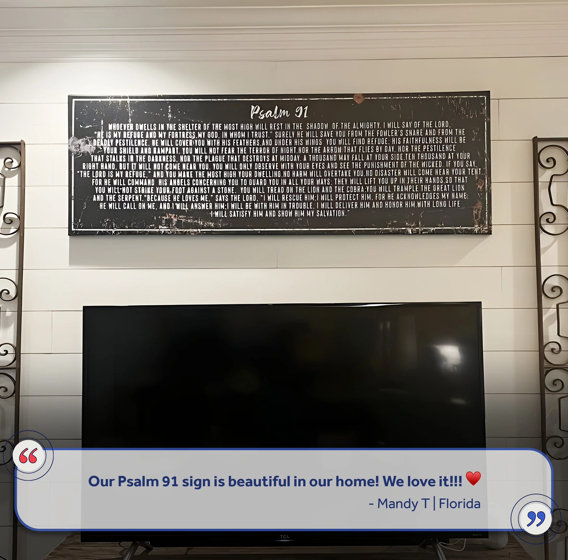 Psalm 91 - He Is My Refuge Sign II - Image 8