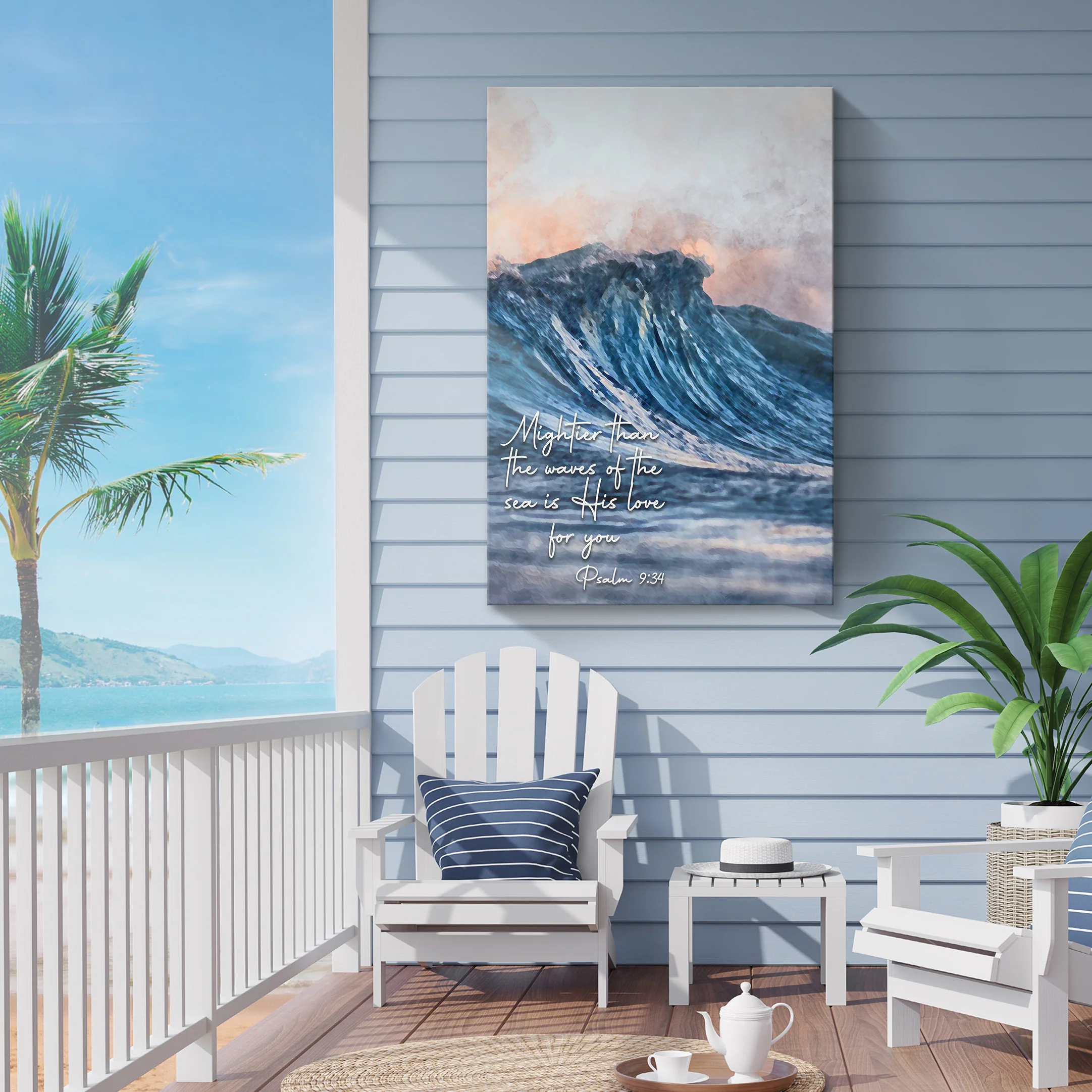 Psalm 93:4 - Mightier Than The Waves Sign - Image 6