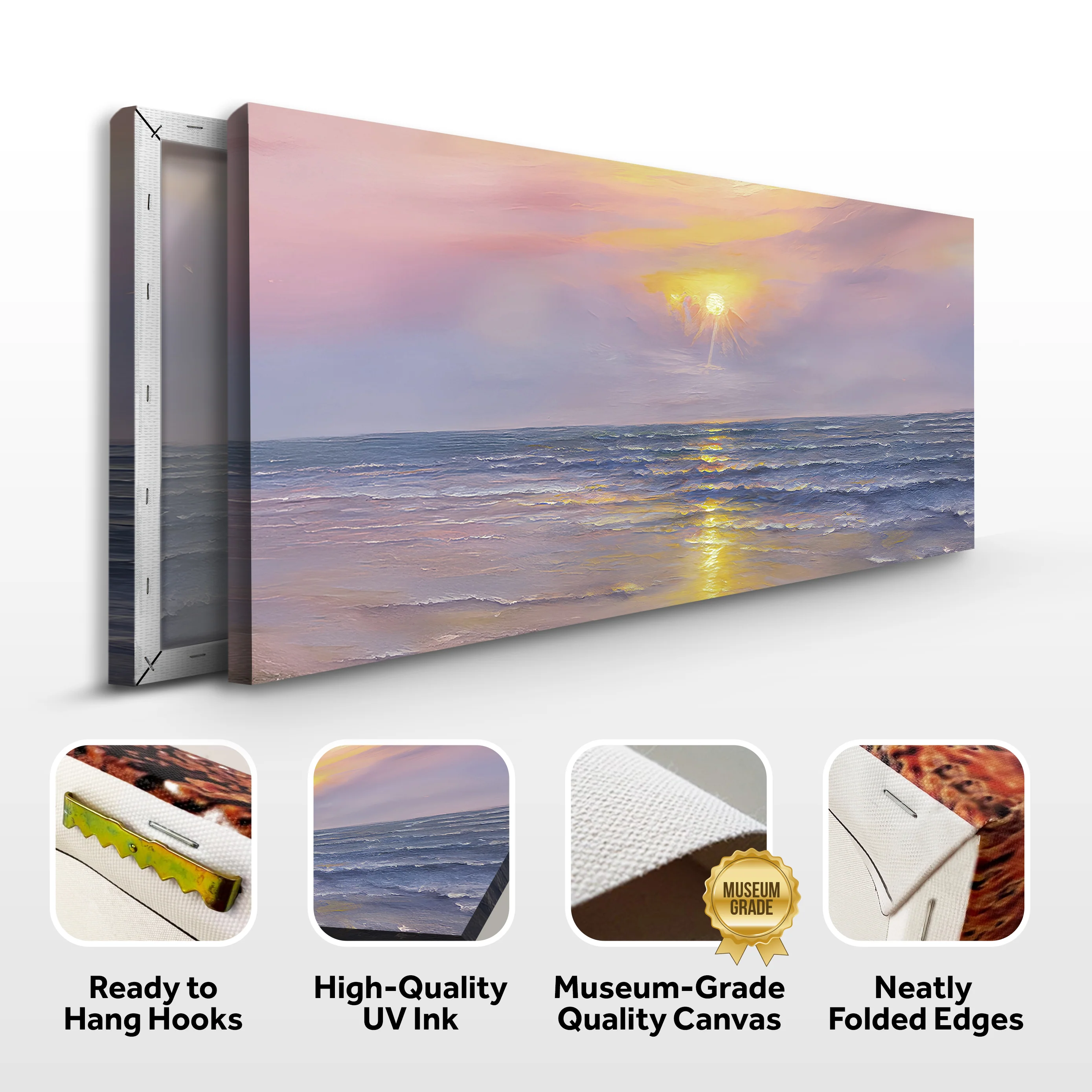 Purple Skies Beach Wall Art II - Image 8