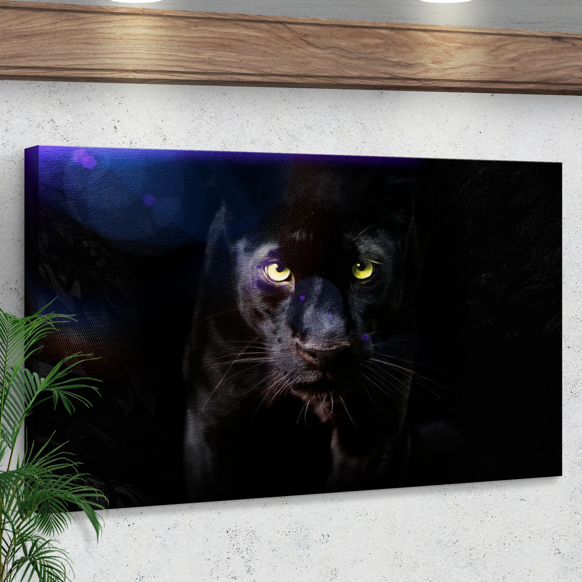 Rare Black Panther Canvas Wall Art - Image 3