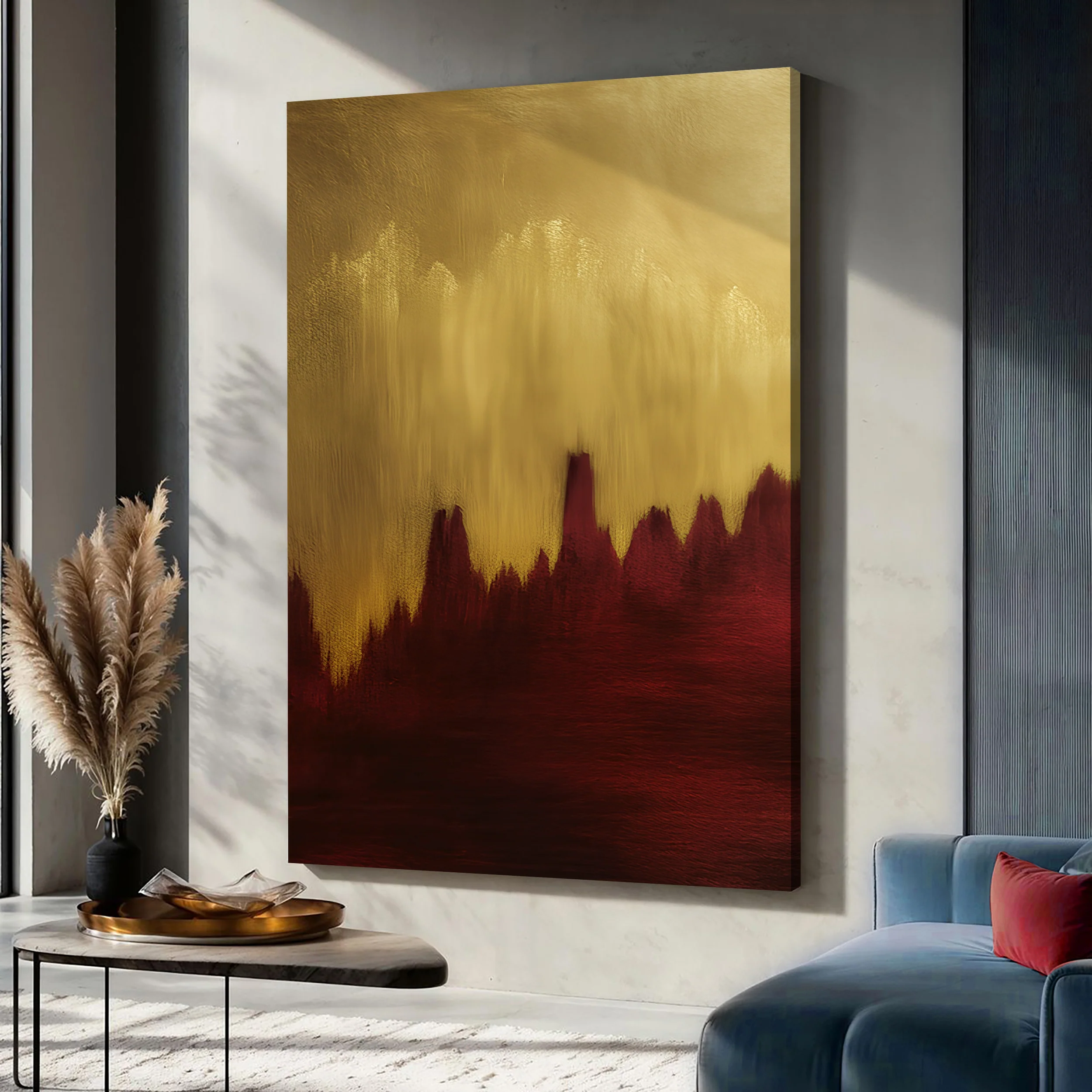 Red and Gold Ascent Wall Art II - Image 2