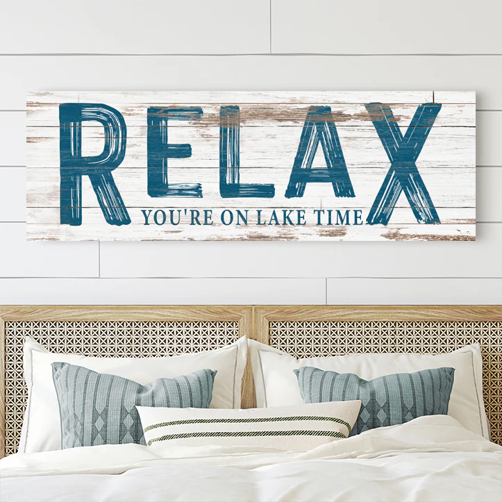 Relax You're on Lake Time Sign - Image 2