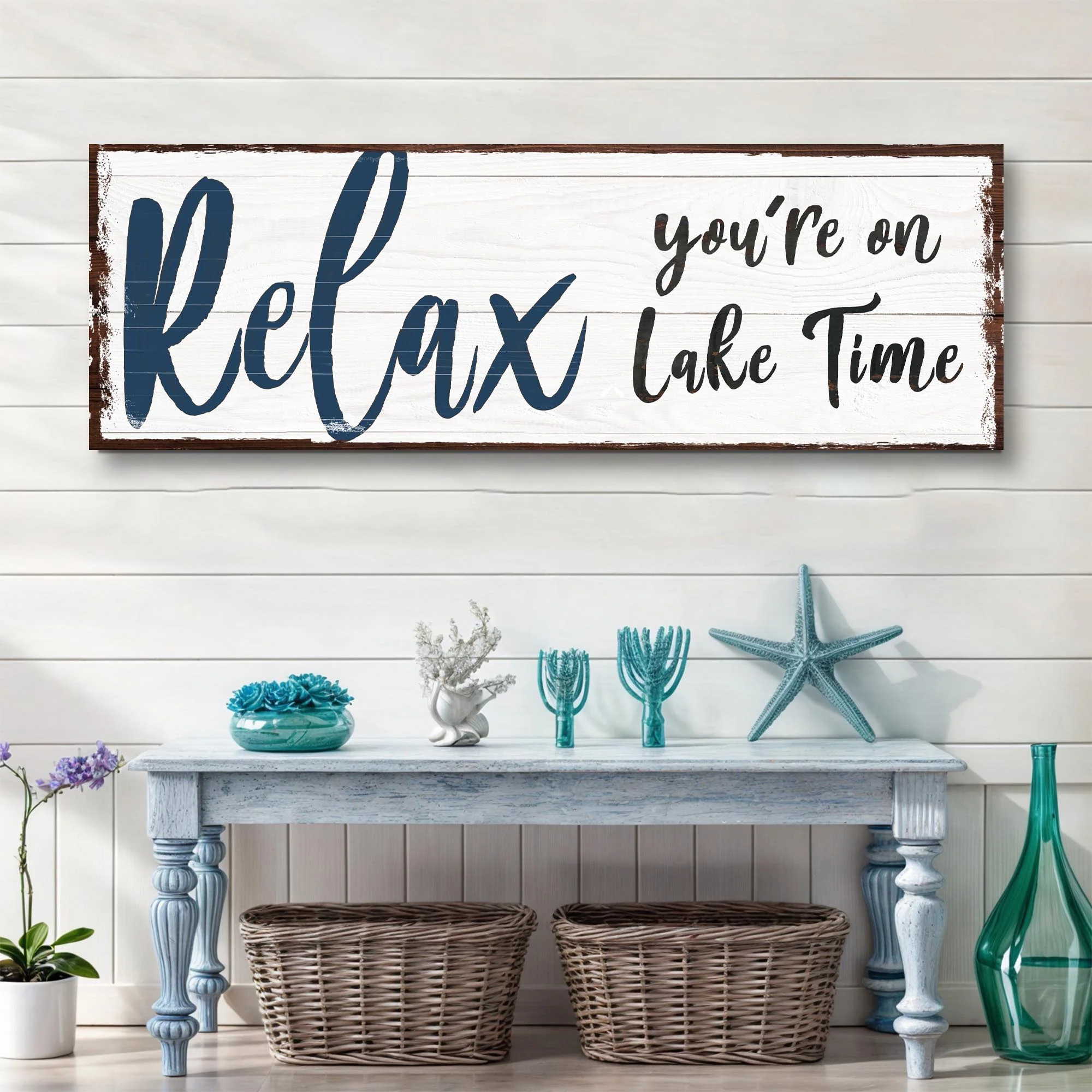 Relax You're on Lake Time Sign IV - Image 2