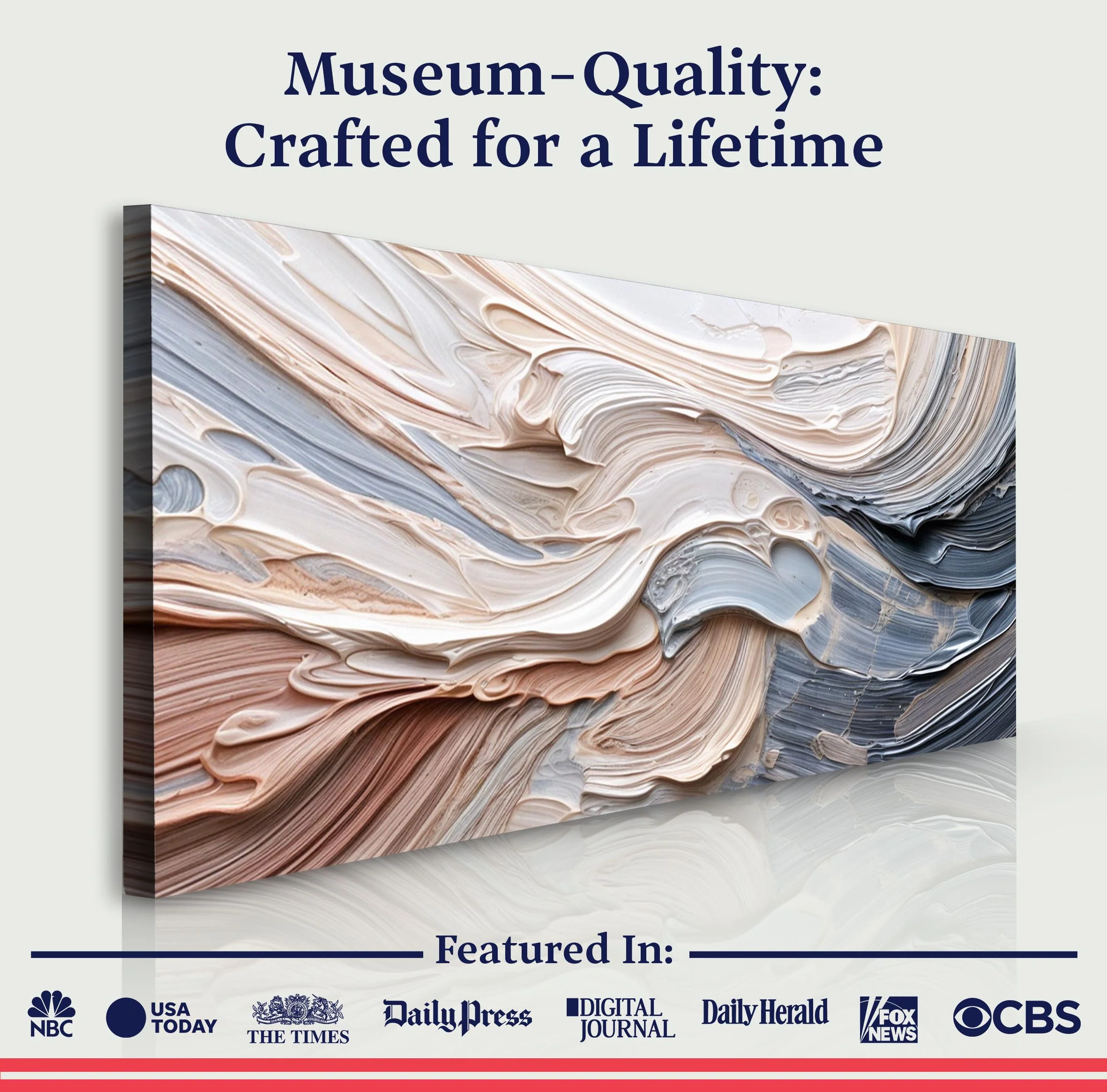 Rough Minimalist Impasto Wall Art - Image 6