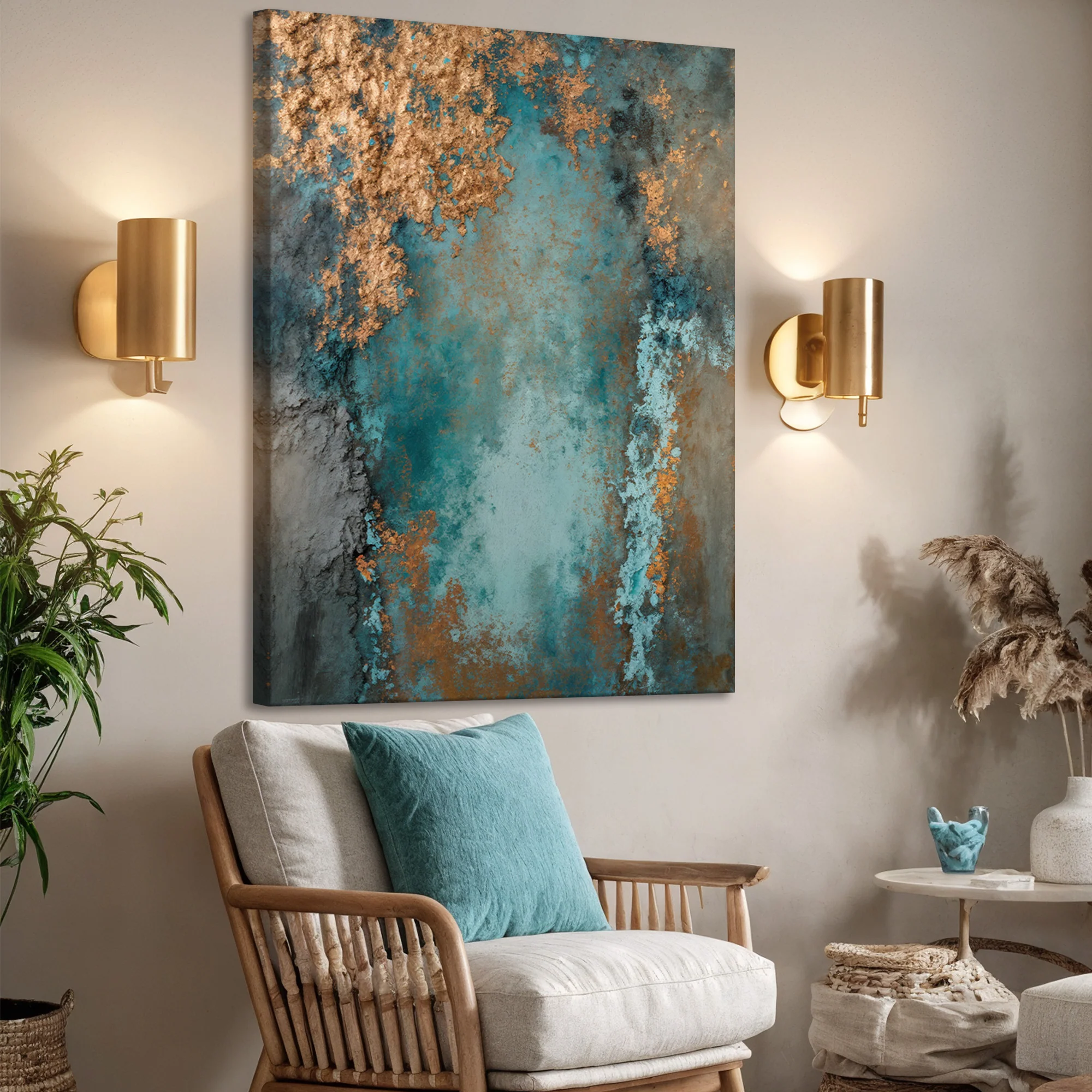 Rust and Reverie Abstract Wall Art I - Image 3