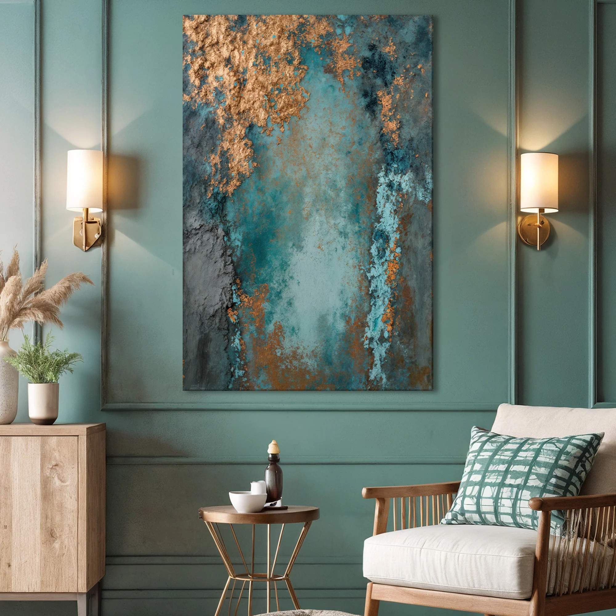 Rust and Reverie Abstract Wall Art I - Image 5