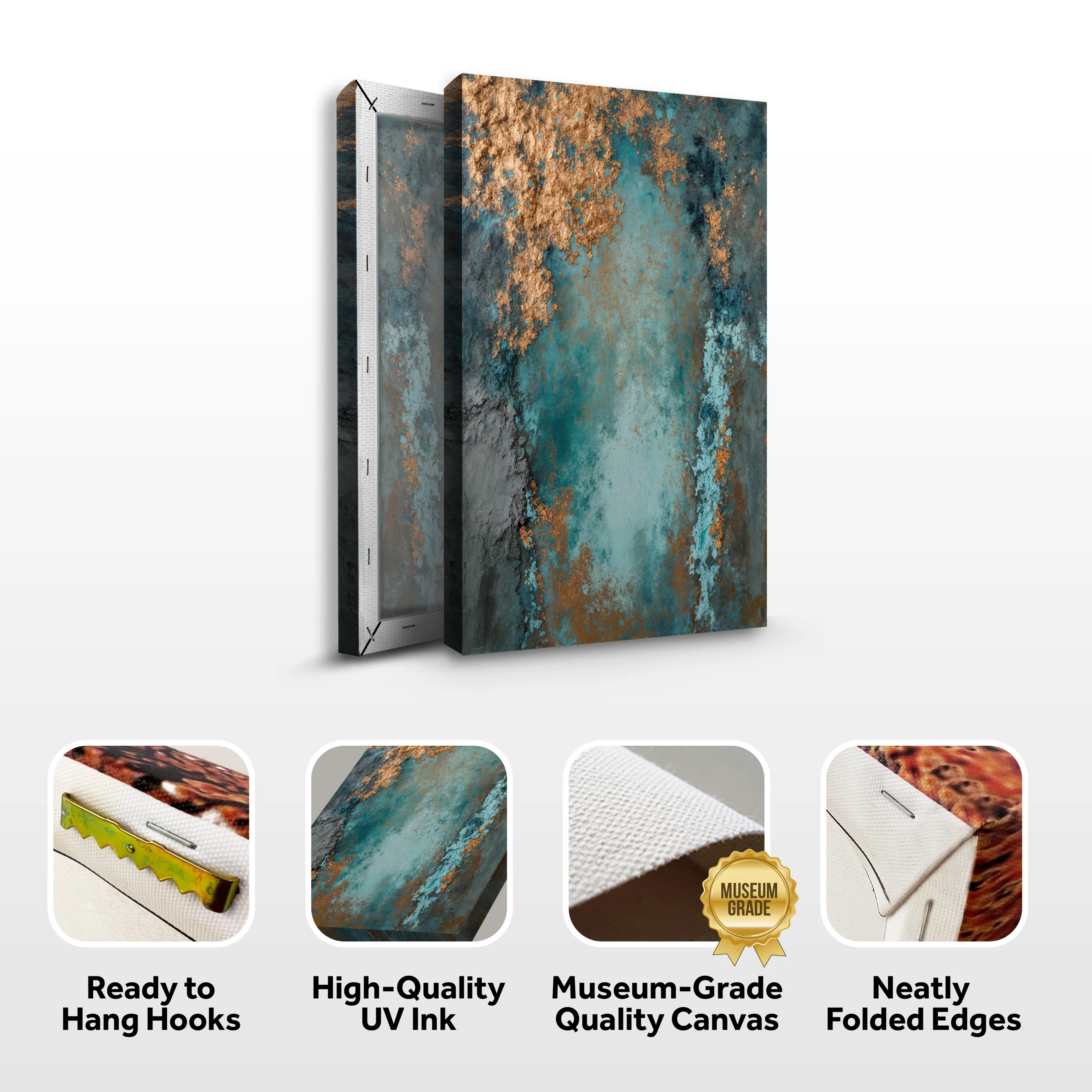 Rust and Reverie Abstract Wall Art I - Image 8
