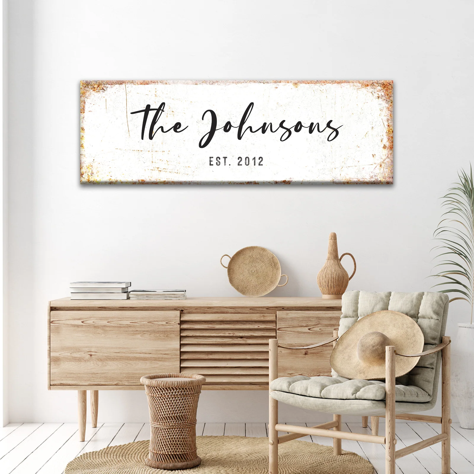 Rustic Family Name Sign - Image 2