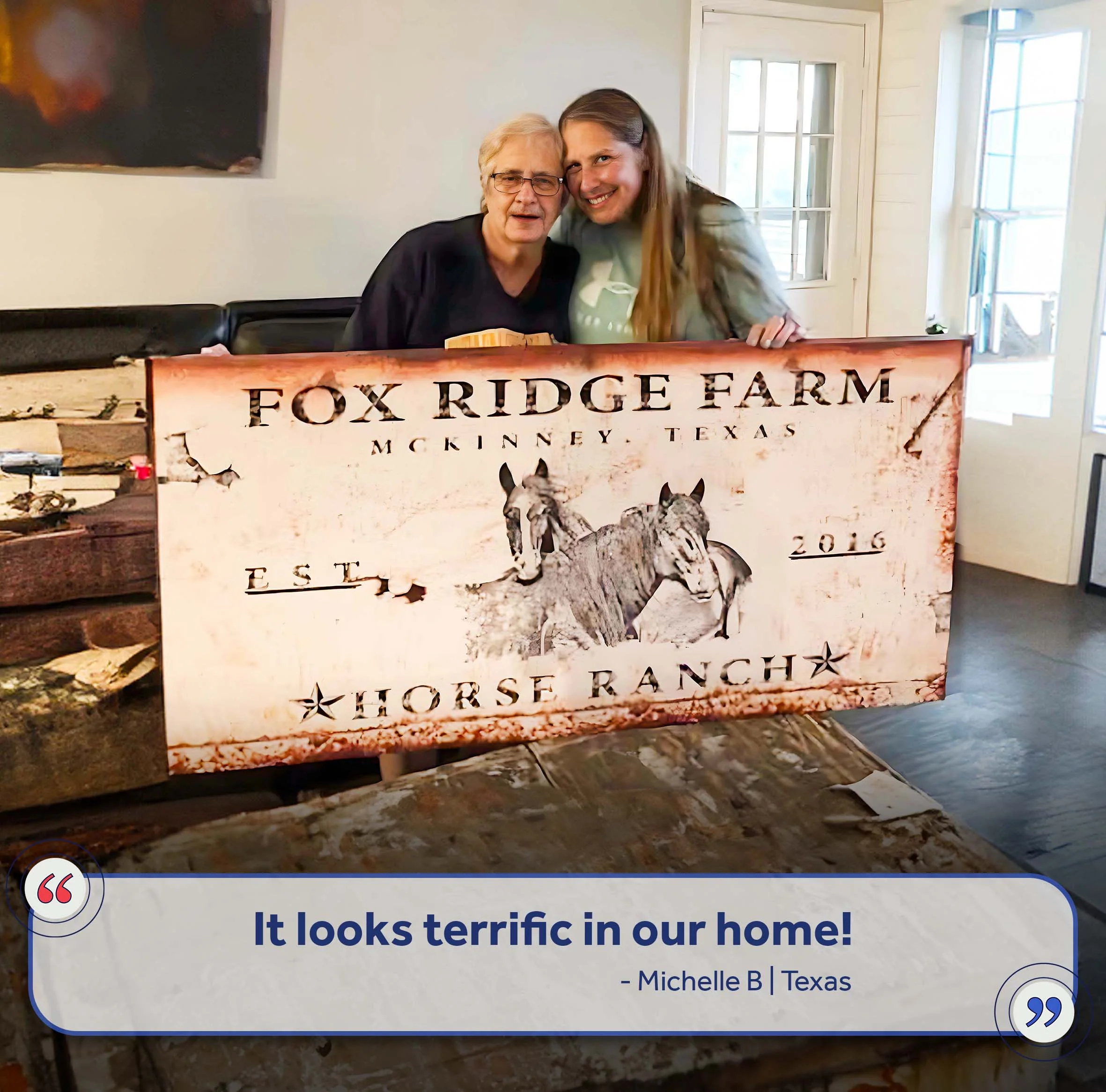 Rustic Horse Ranch Sign III - Image 6