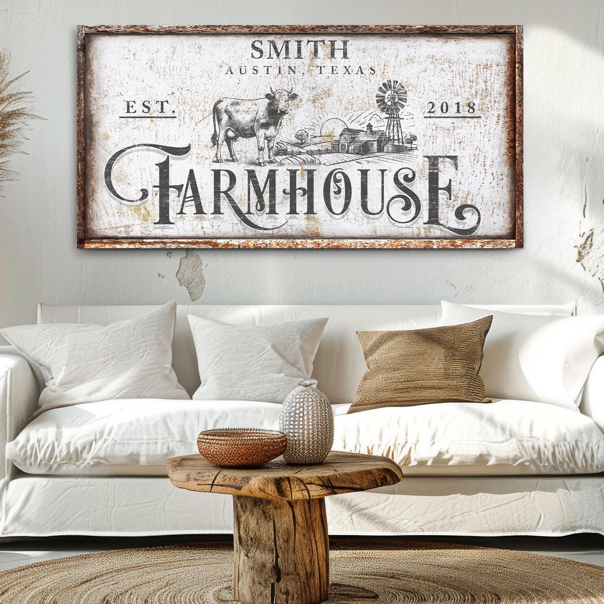 Rustic Vintage Farmhouse Sign II - Image 2