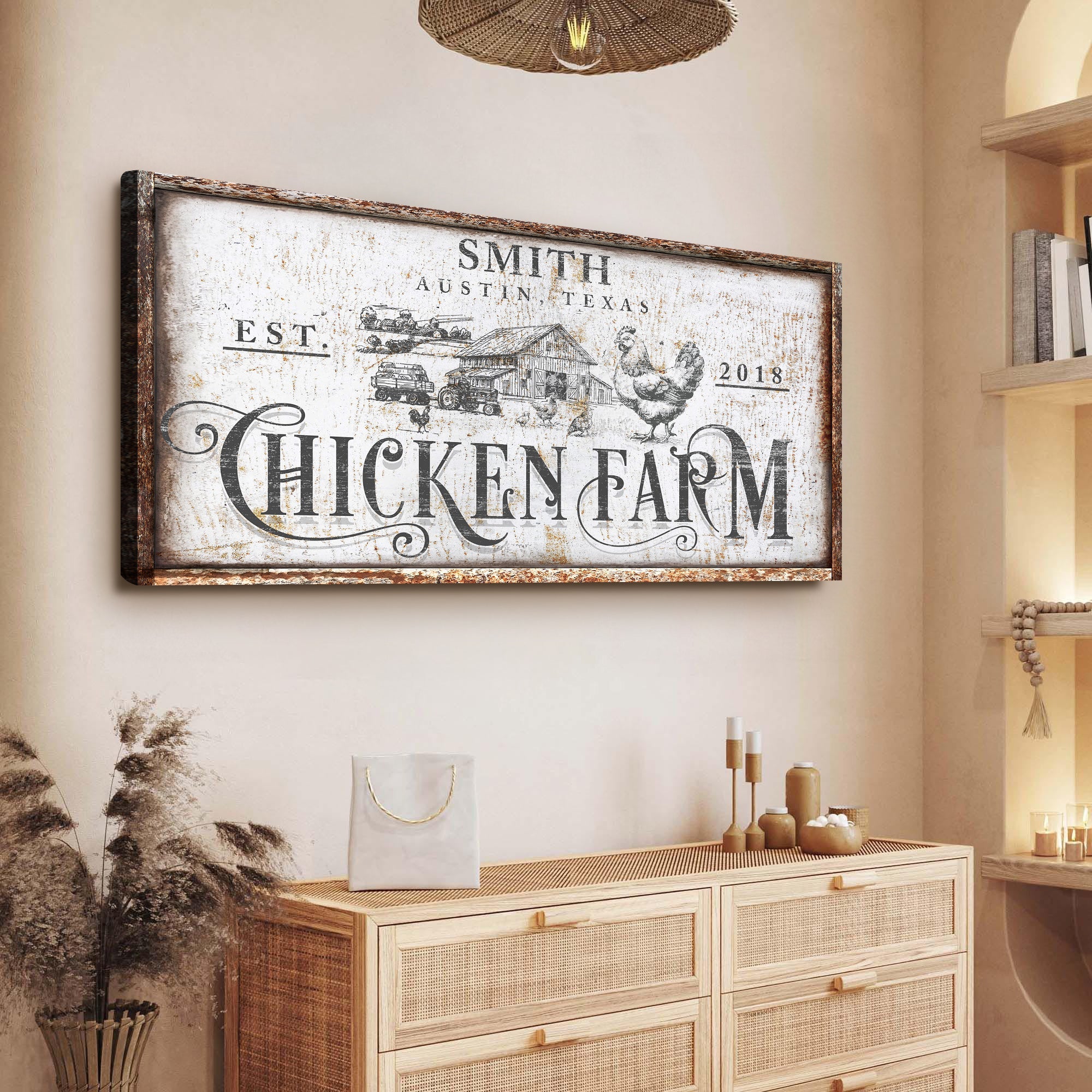 Rustic Vintage Farmhouse Sign IV - Image 3