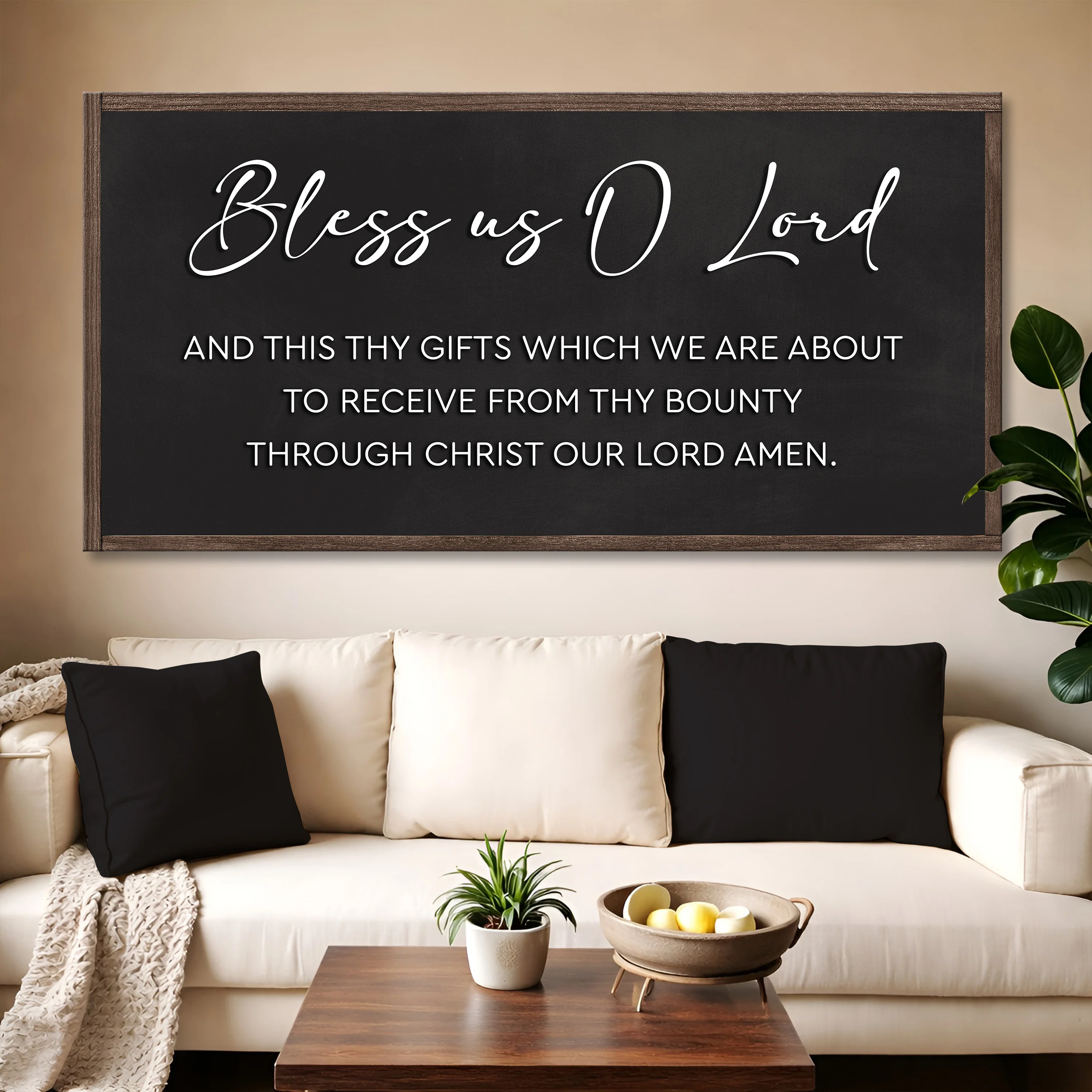 Rustic Wooden Blessing Wall Sign - Image 2