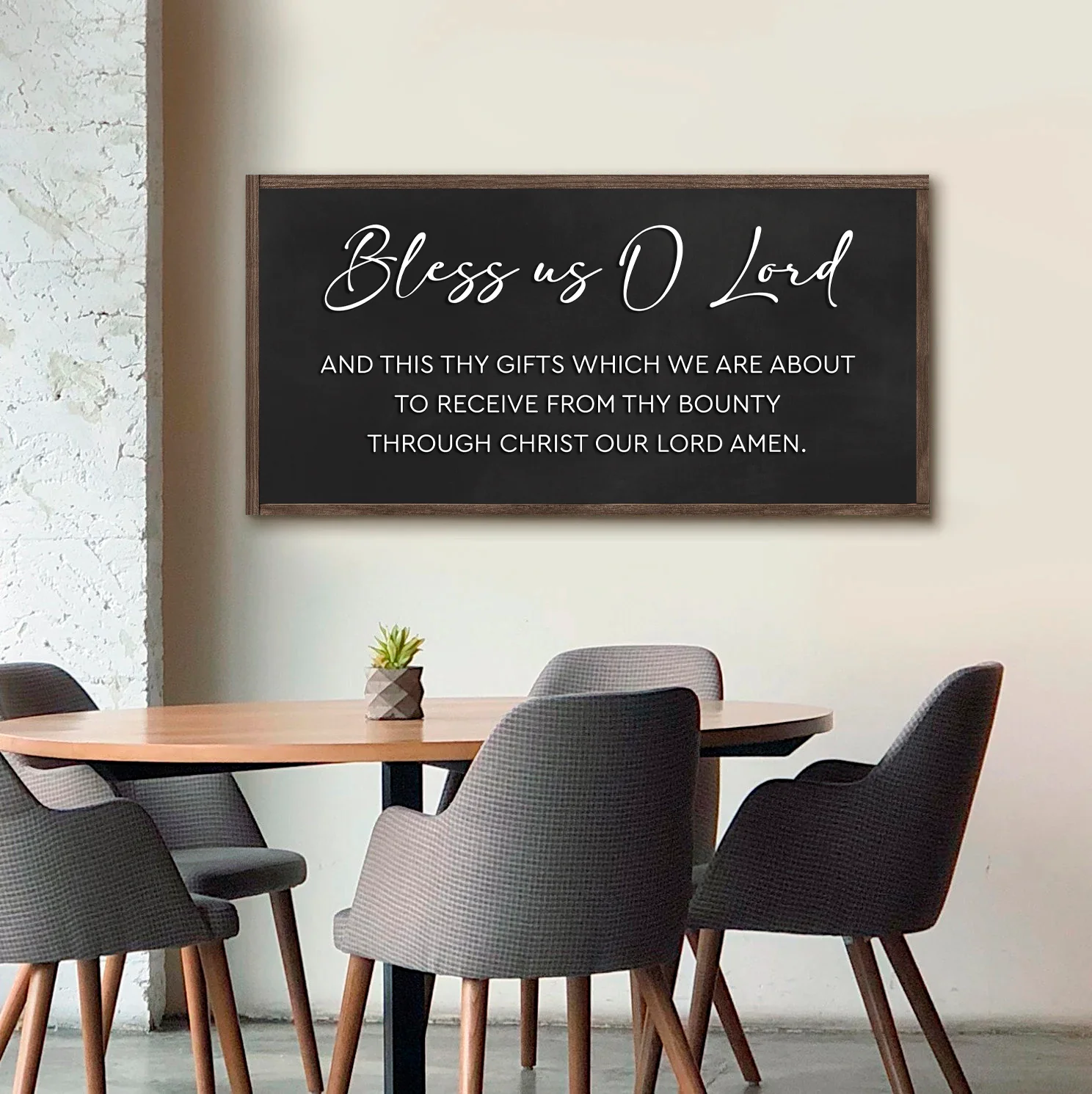 Rustic Wooden Blessing Wall Sign - Image 4