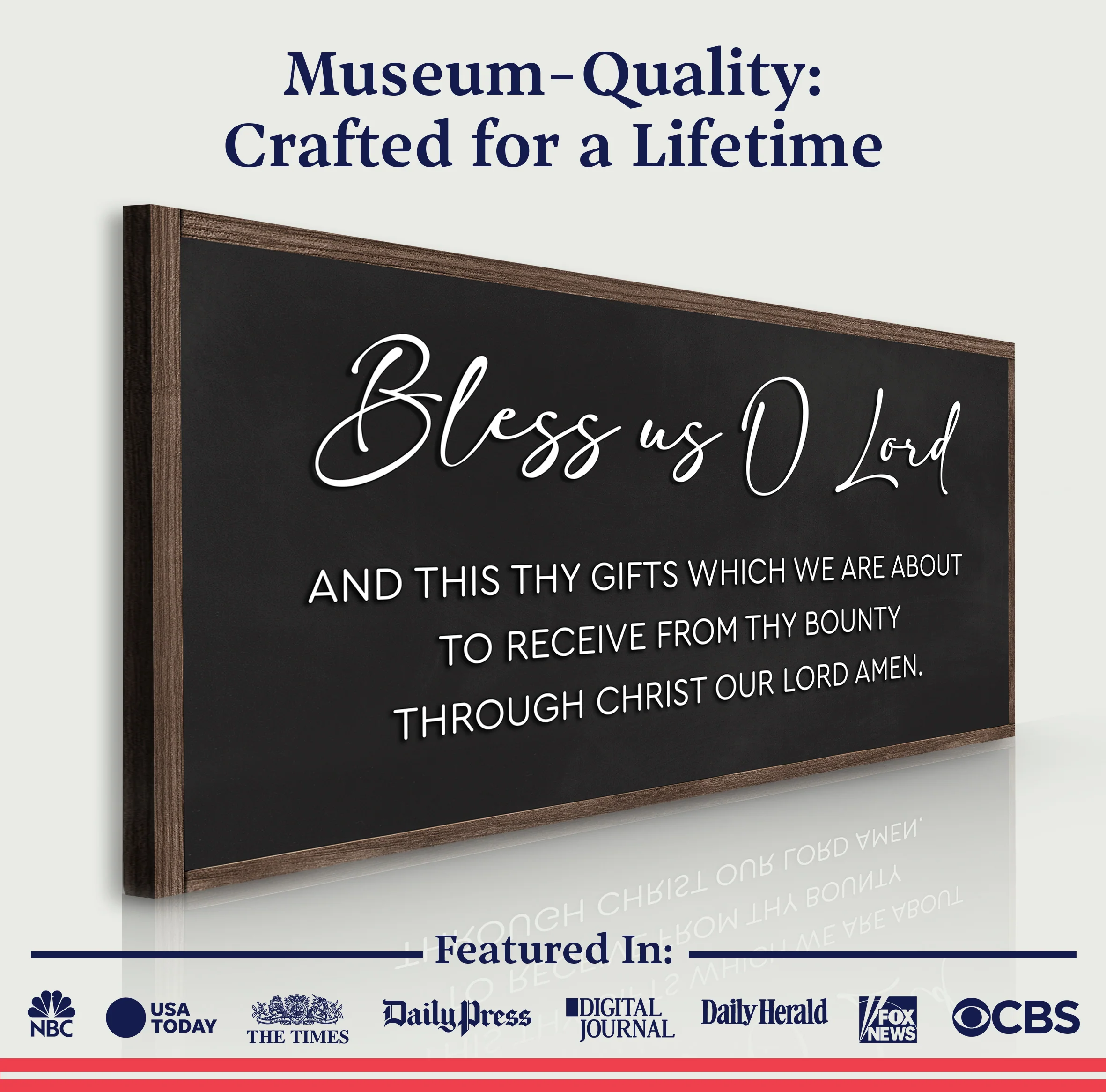 Rustic Wooden Blessing Wall Sign - Image 6