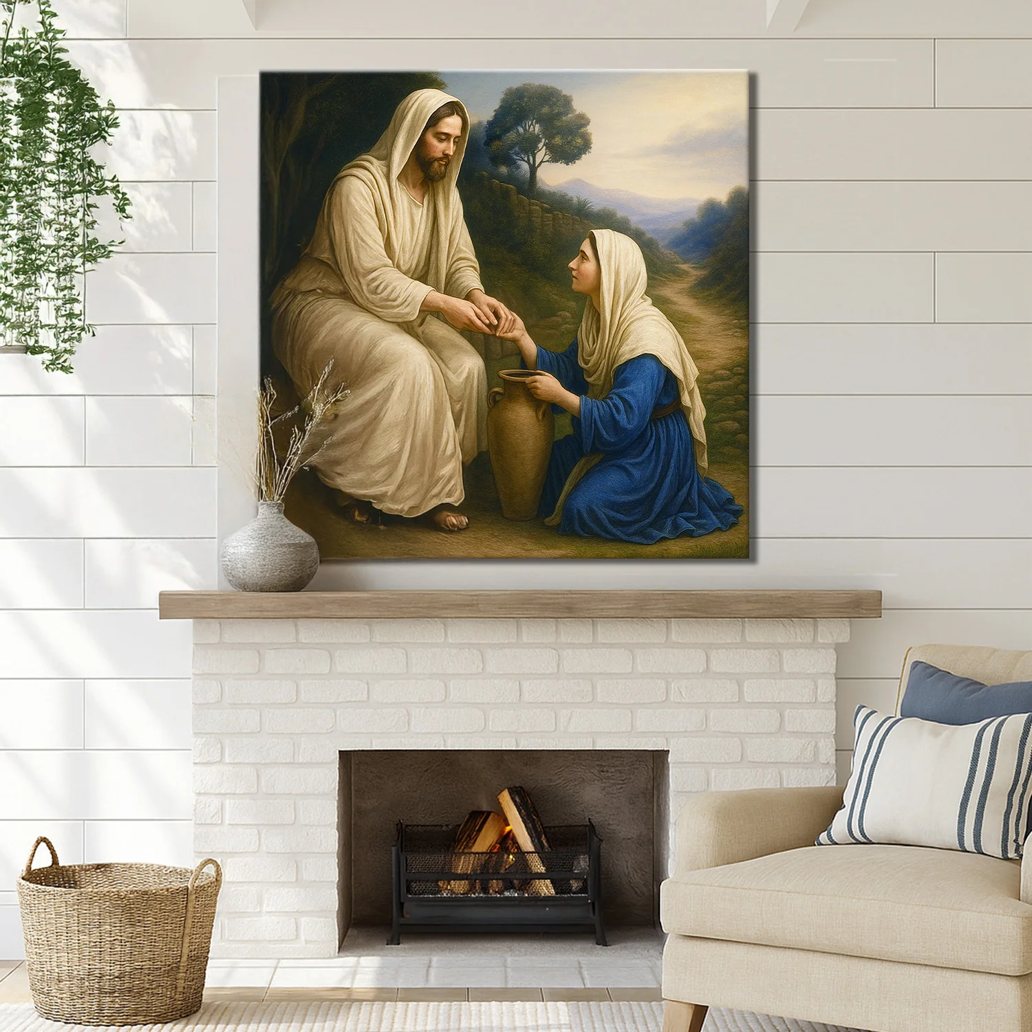 Samaritan at the Well Faith Wall Art - Image 4