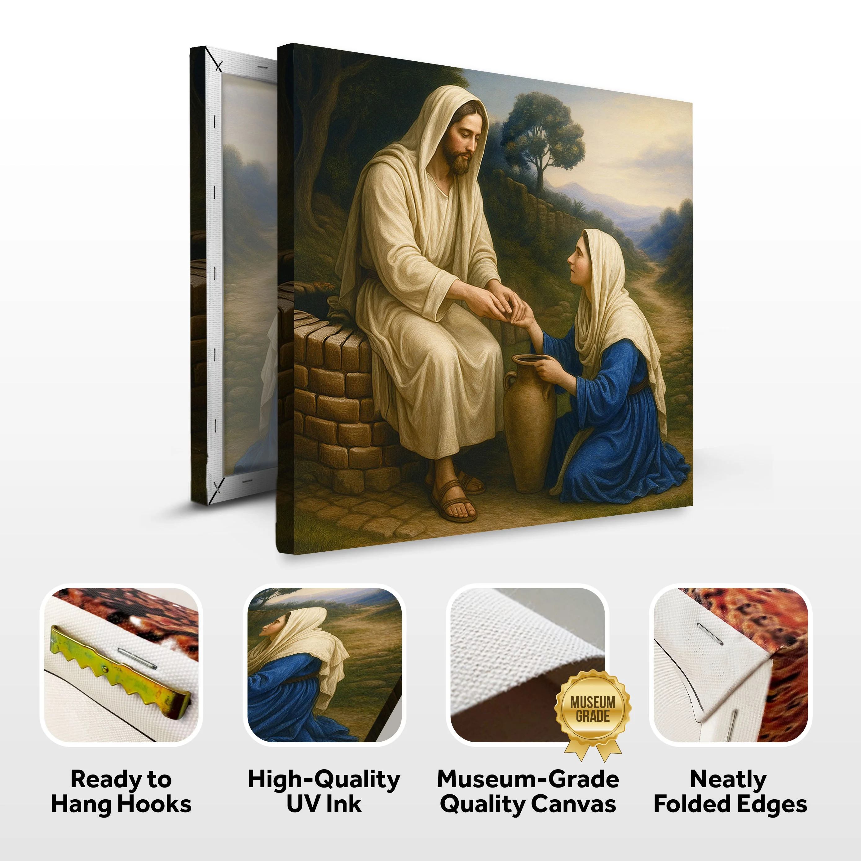 Samaritan at the Well Faith Wall Art - Image 8