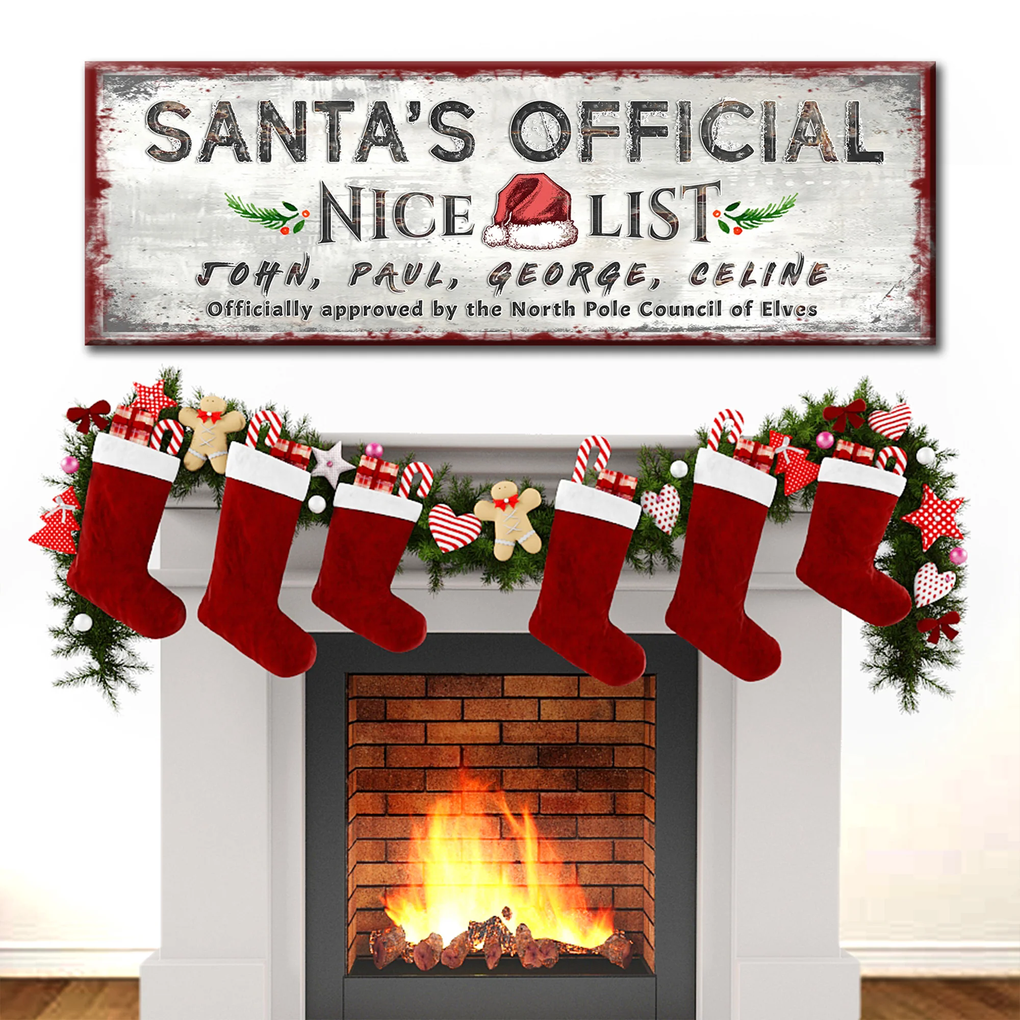Santa's Official Nice List Sign - Image 6