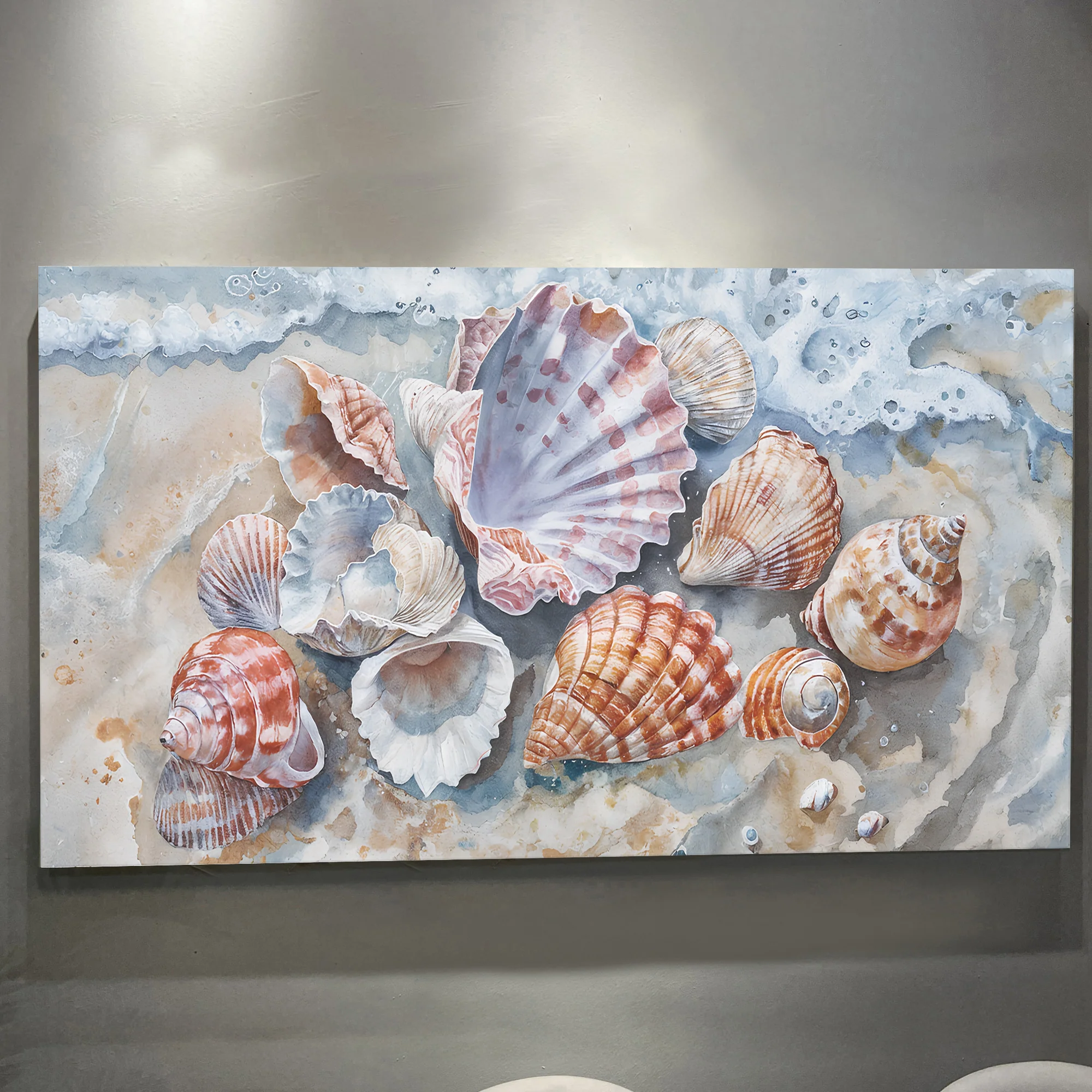 Sea Shells Modern Coastal Wall Art - Image 5