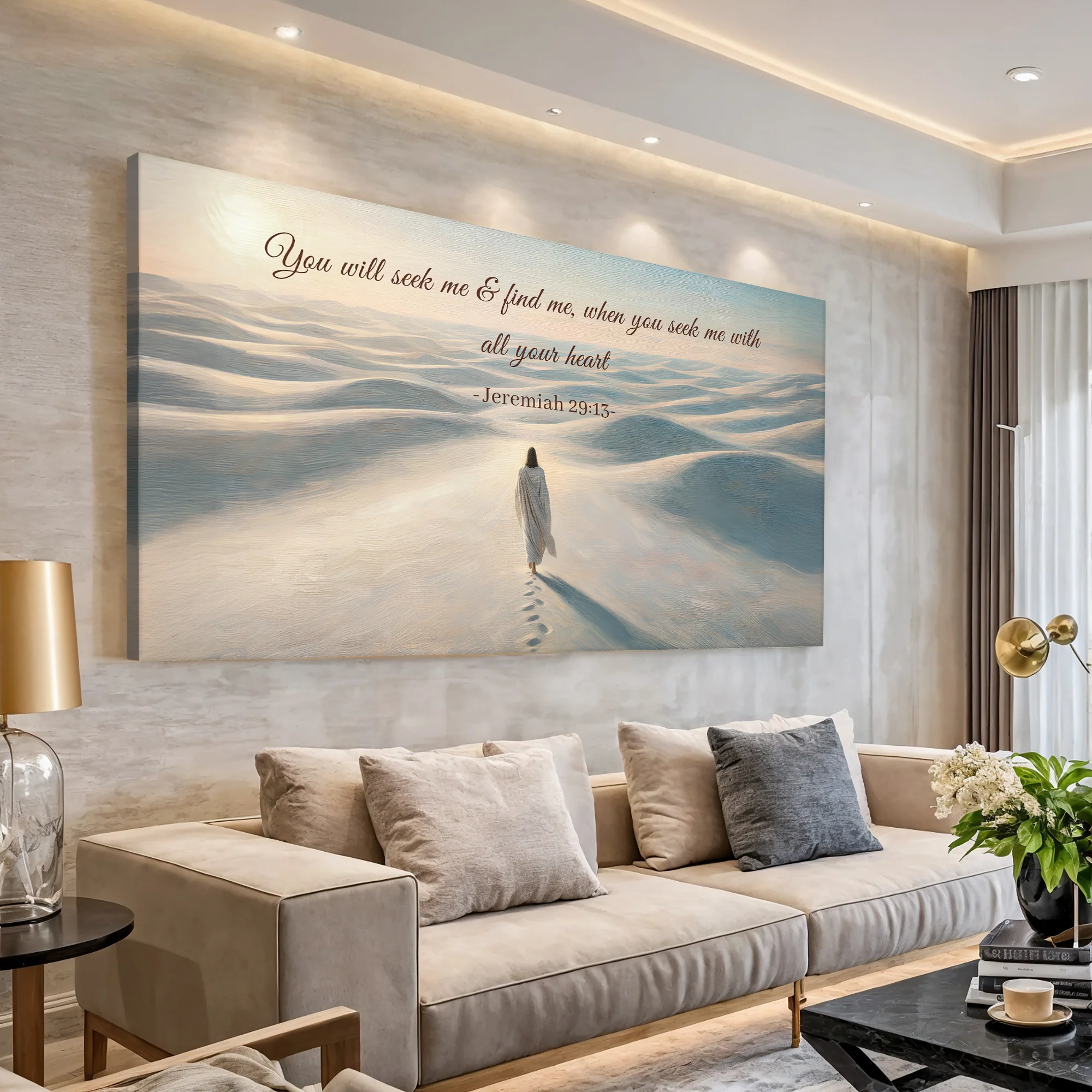 Seek Me and Find Me - Jeremiah 29:13 Faith Wall Sign - Image 2
