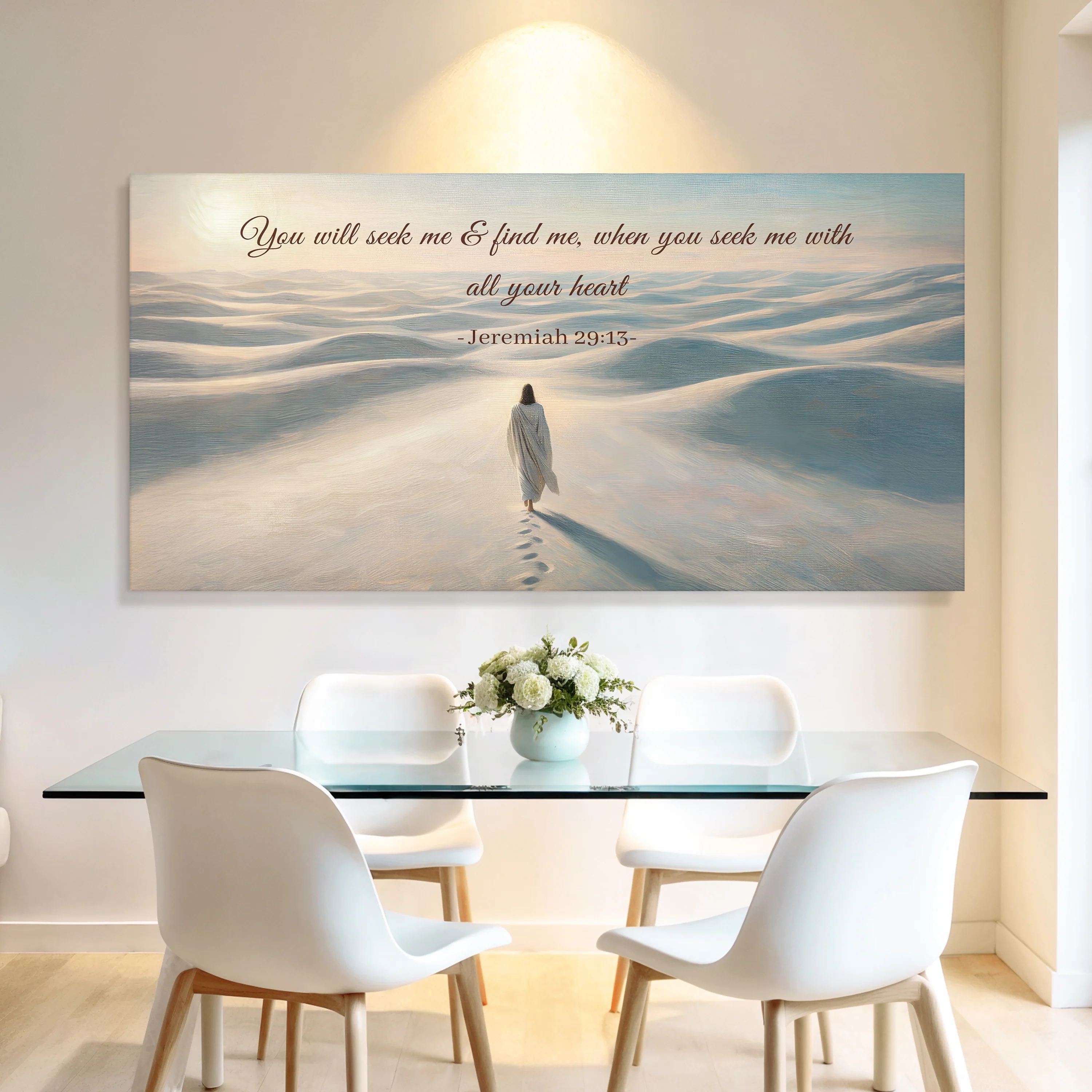Seek Me and Find Me - Jeremiah 29:13 Faith Wall Sign - Image 3