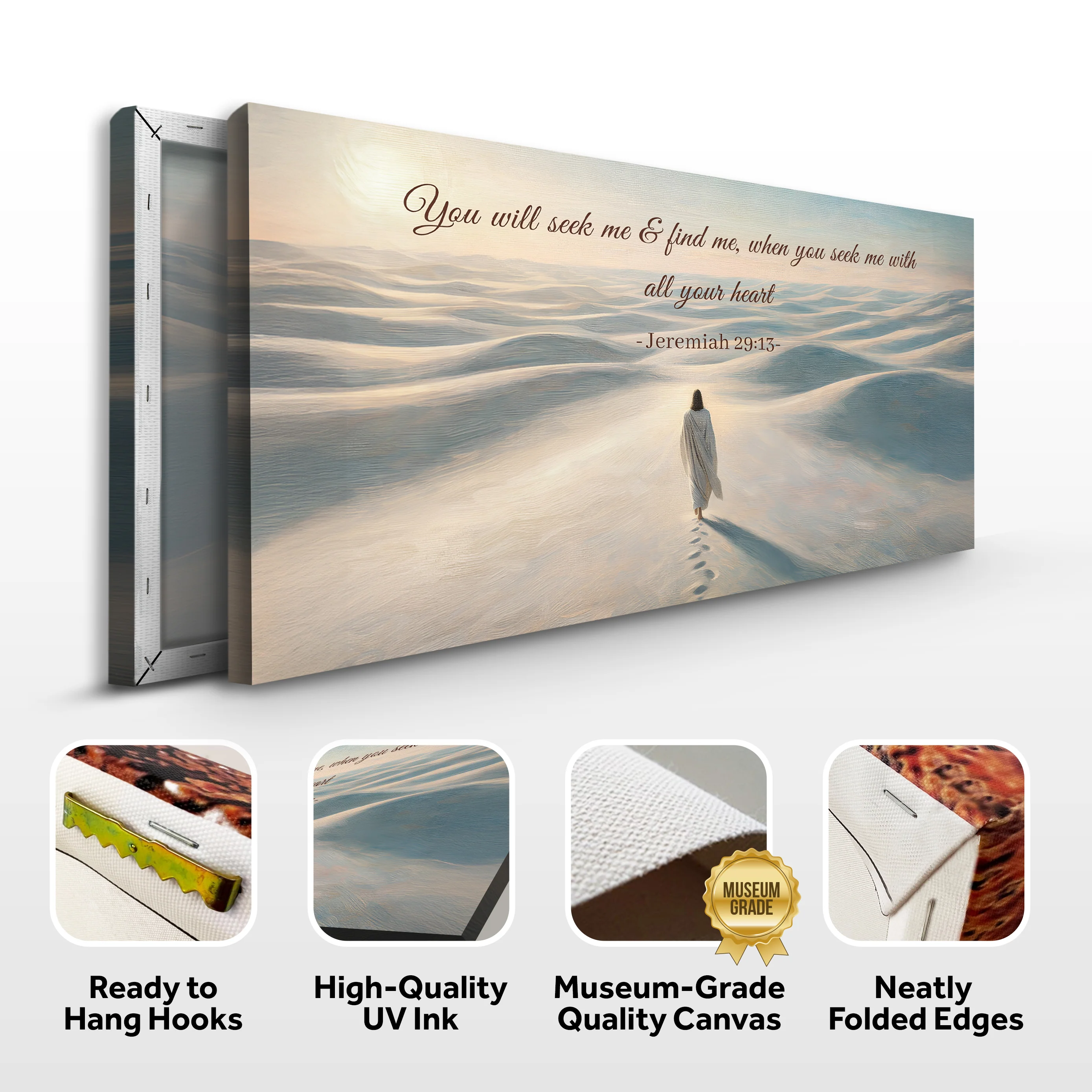 Seek Me and Find Me - Jeremiah 29:13 Faith Wall Sign - Image 8