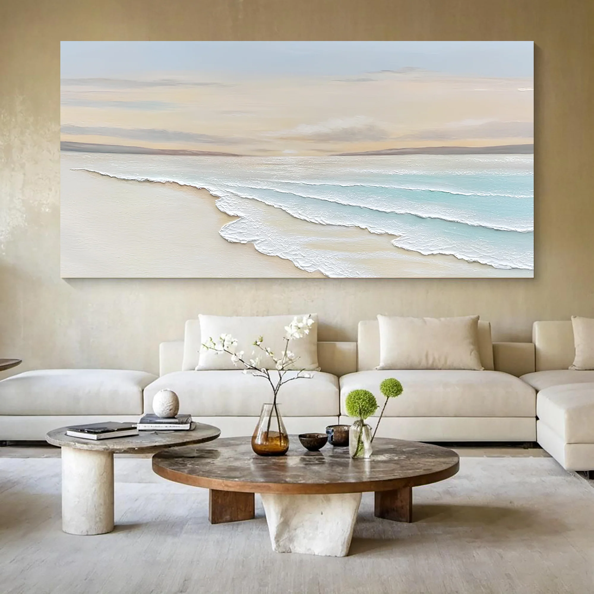 Serene Ocean Wave Coastal Wall Art IV - Image 2