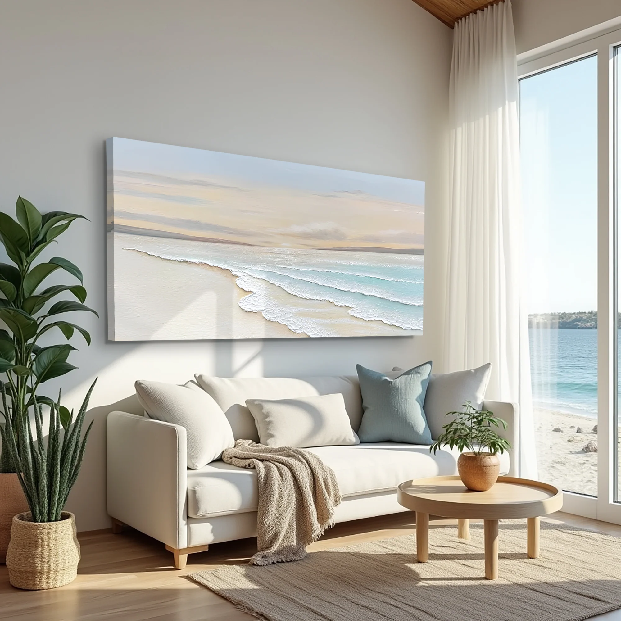 Serene Ocean Wave Coastal Wall Art IV - Image 4