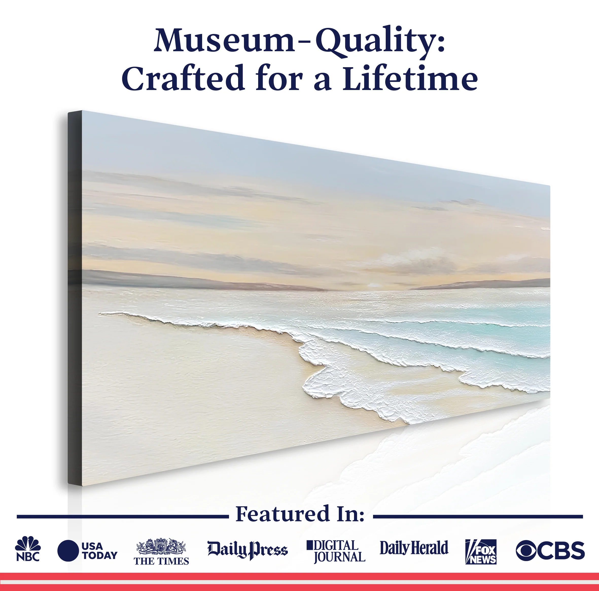 Serene Ocean Wave Coastal Wall Art IV - Image 6