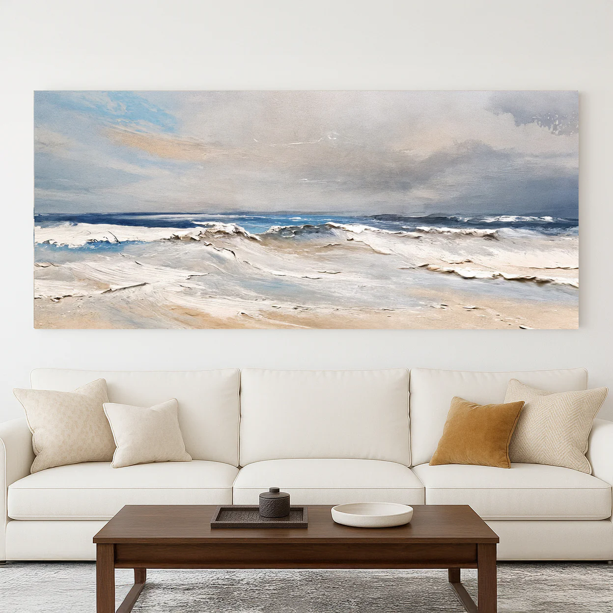 Serene Ocean Wave Coastal Wall Art IX - Image 4