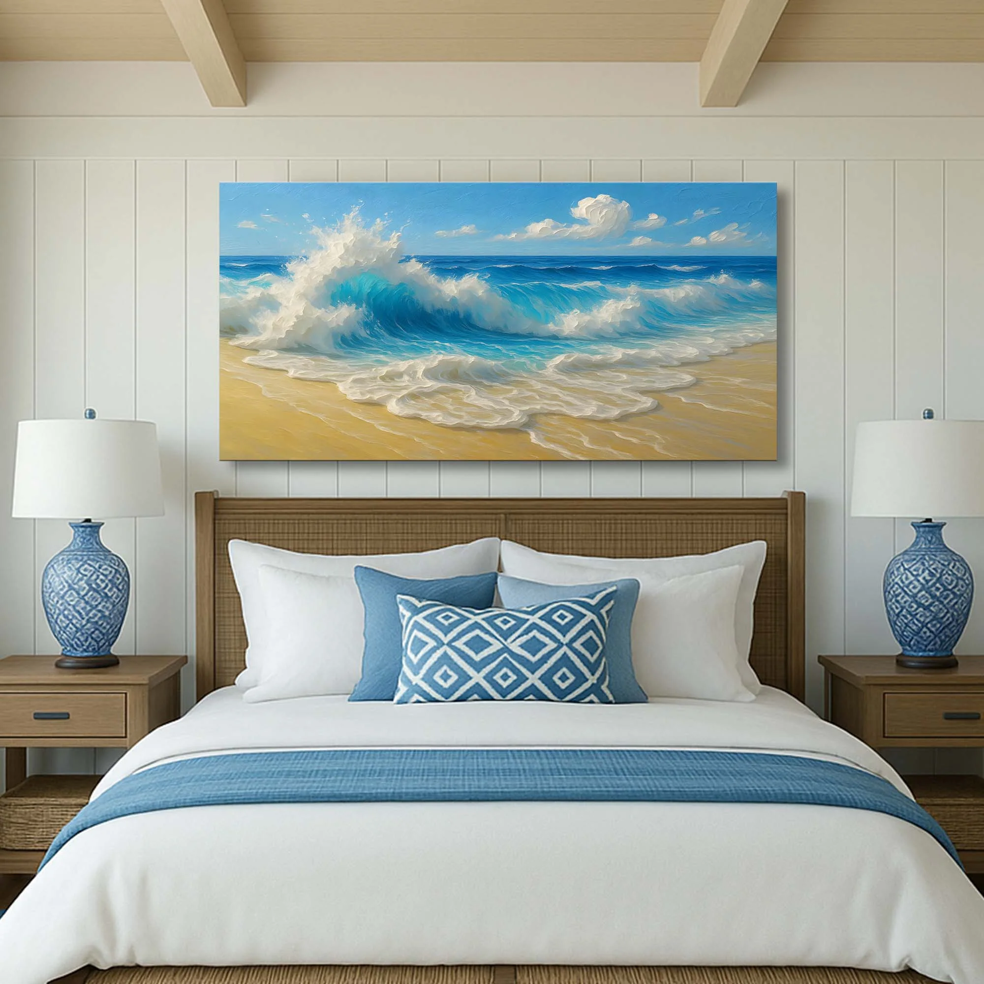 Serene Ocean Wave Coastal Wall Art V - Image 3