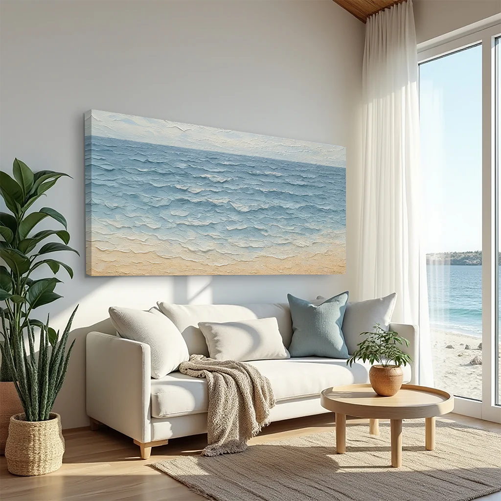 Serene Ocean Wave Coastal Wall Art VI - Image 3