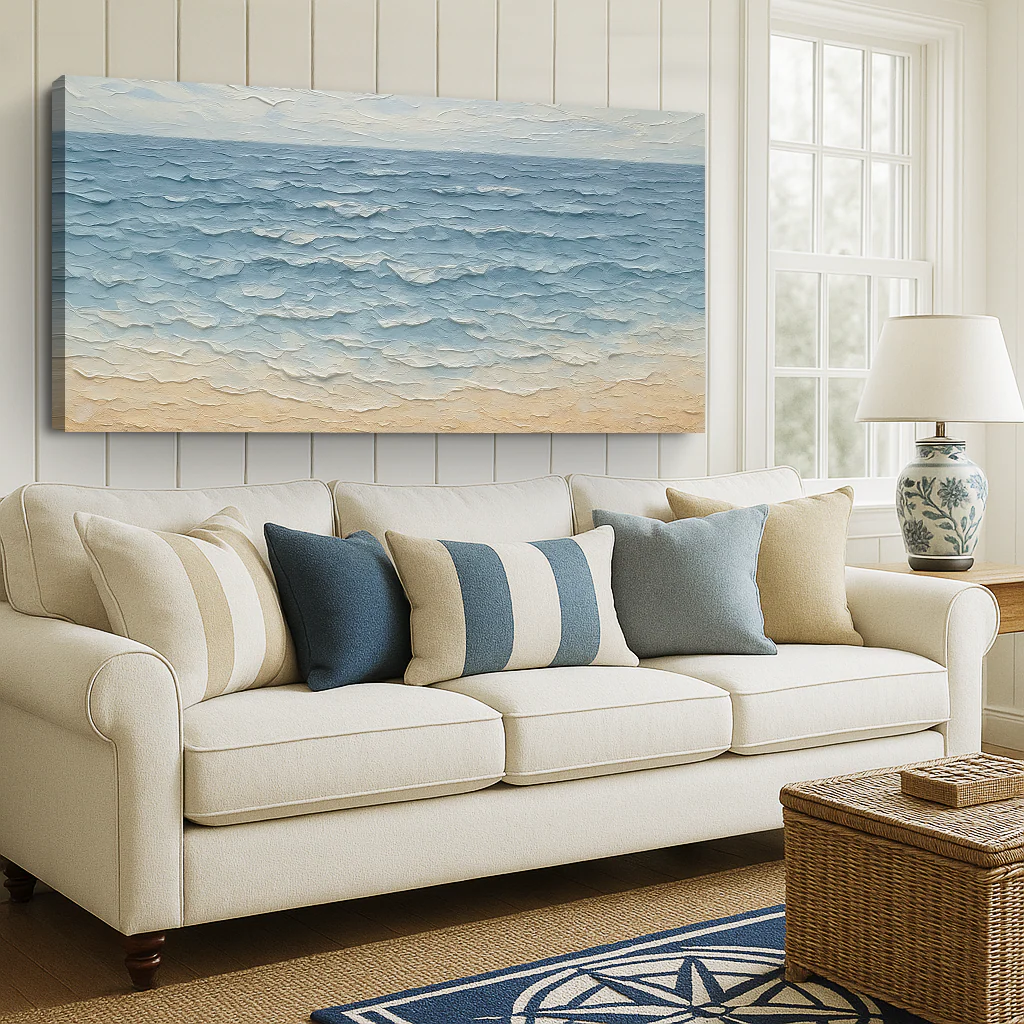 Serene Ocean Wave Coastal Wall Art VI - Image 5